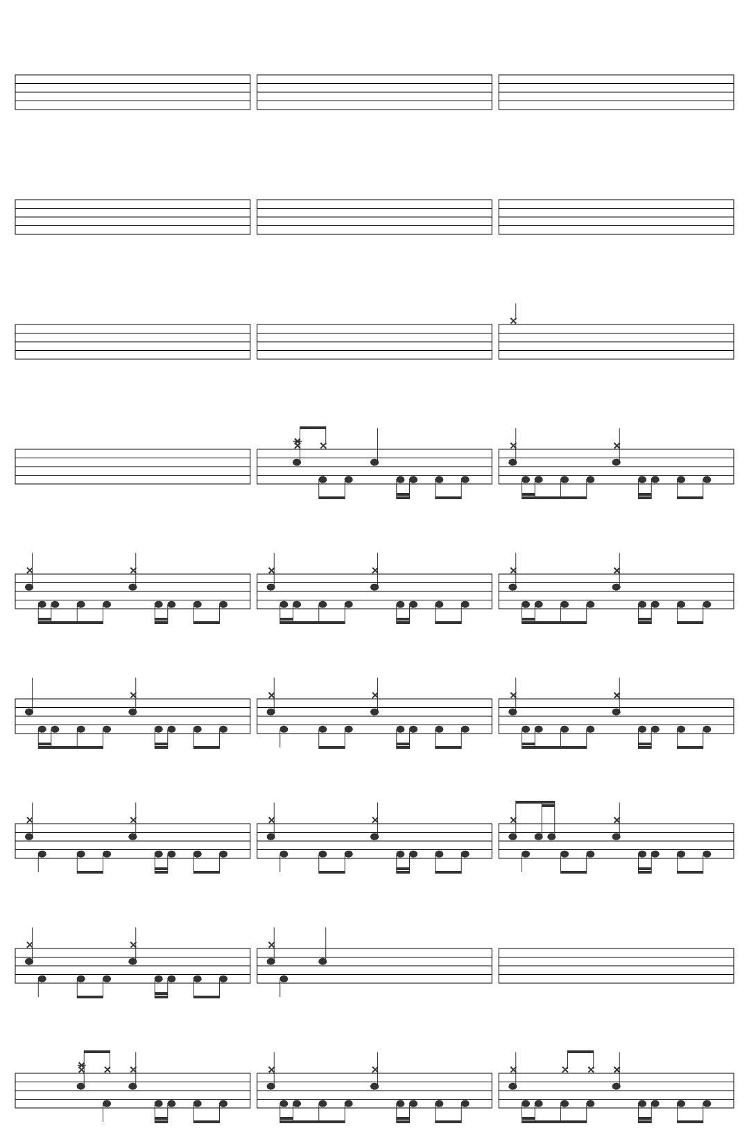 Sam Fender Sam Fender - Play God drum sheet