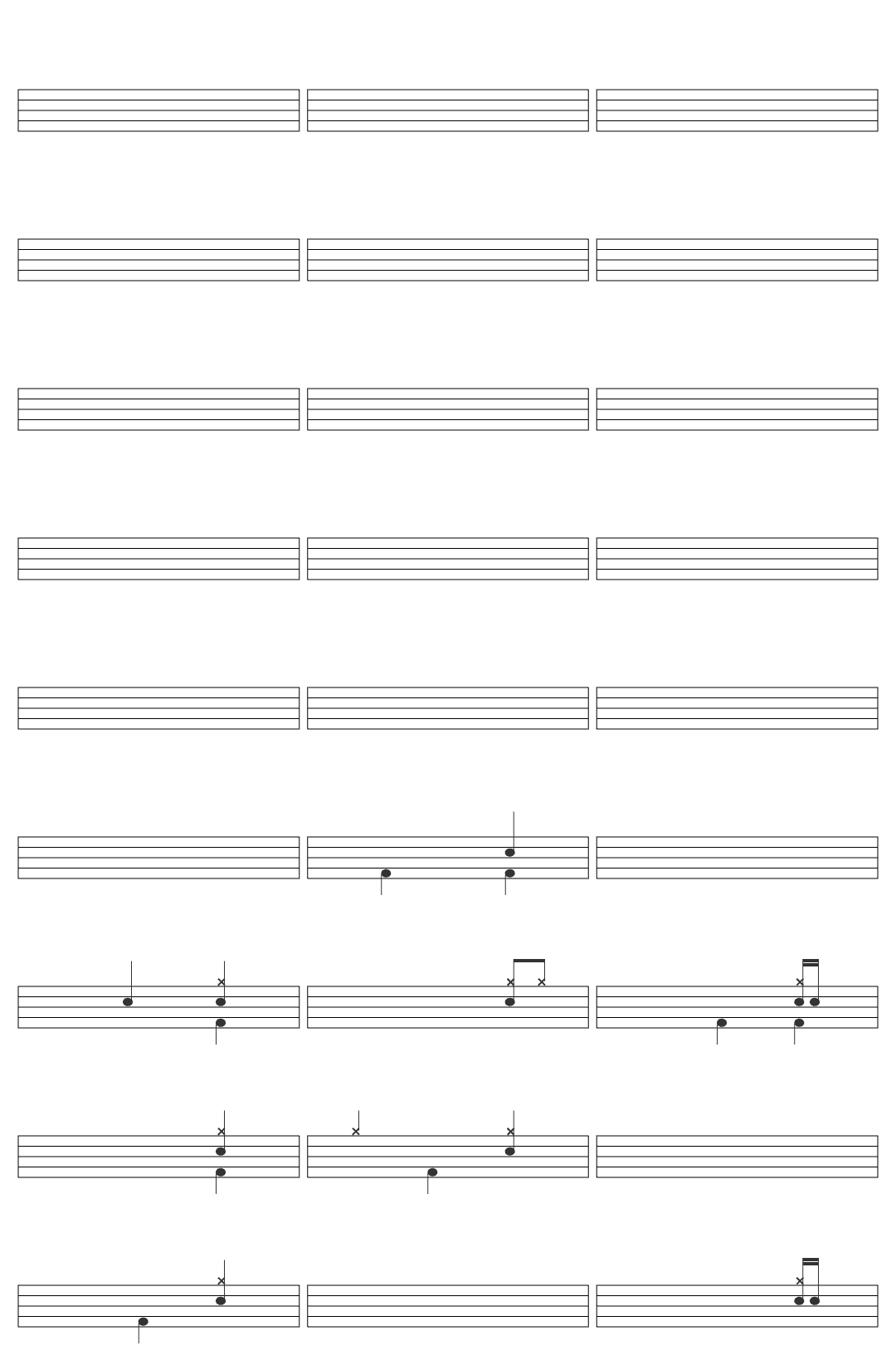 TABP x DSME For All I Have Left (Official Stream) drum sheet