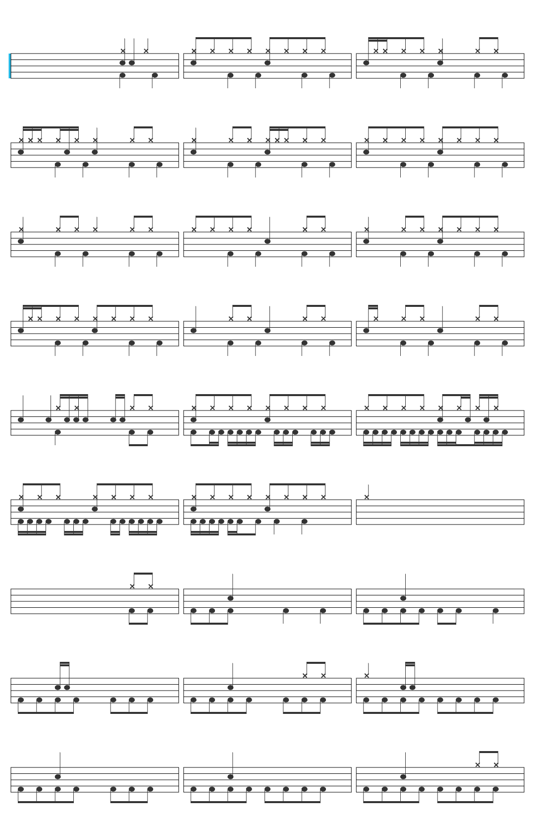 Roadrunner Records Sepultura - Territory [OFFICIAL VIDEO] drum sheet