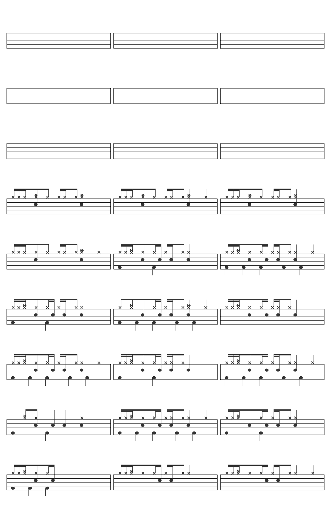 Lil Baby  Lil Baby - In A Minute drum sheet