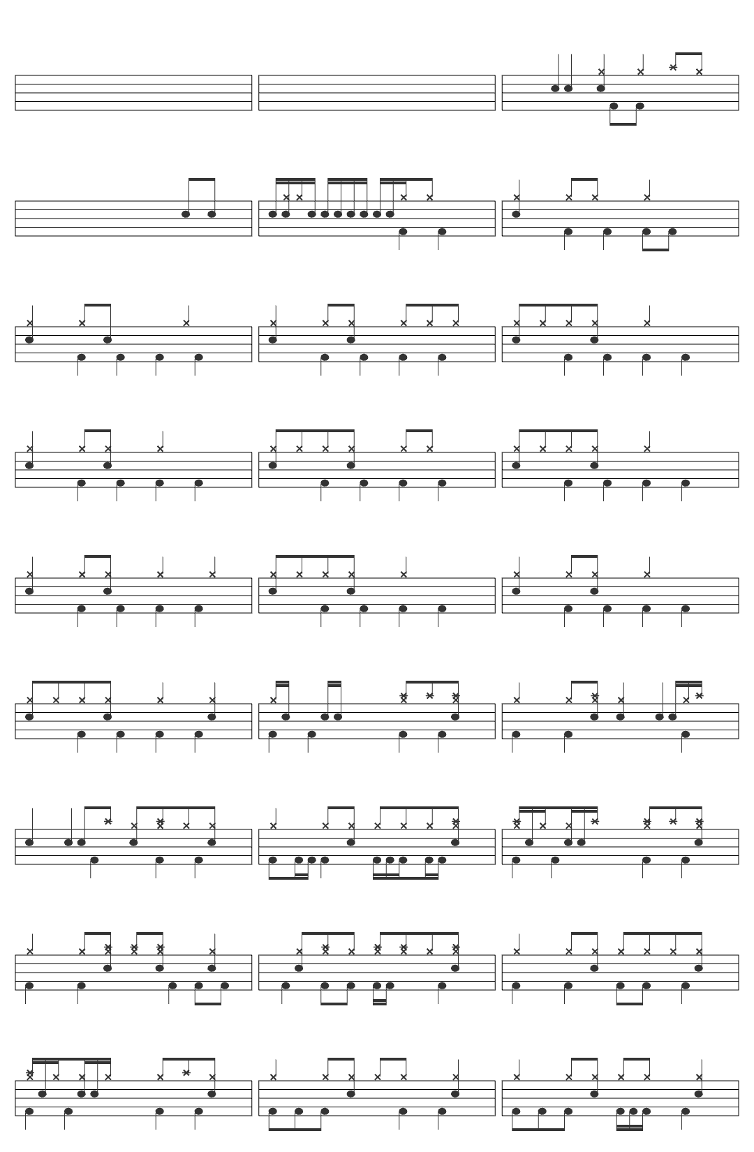 The Miracles Mickey´s Monkey drum sheet