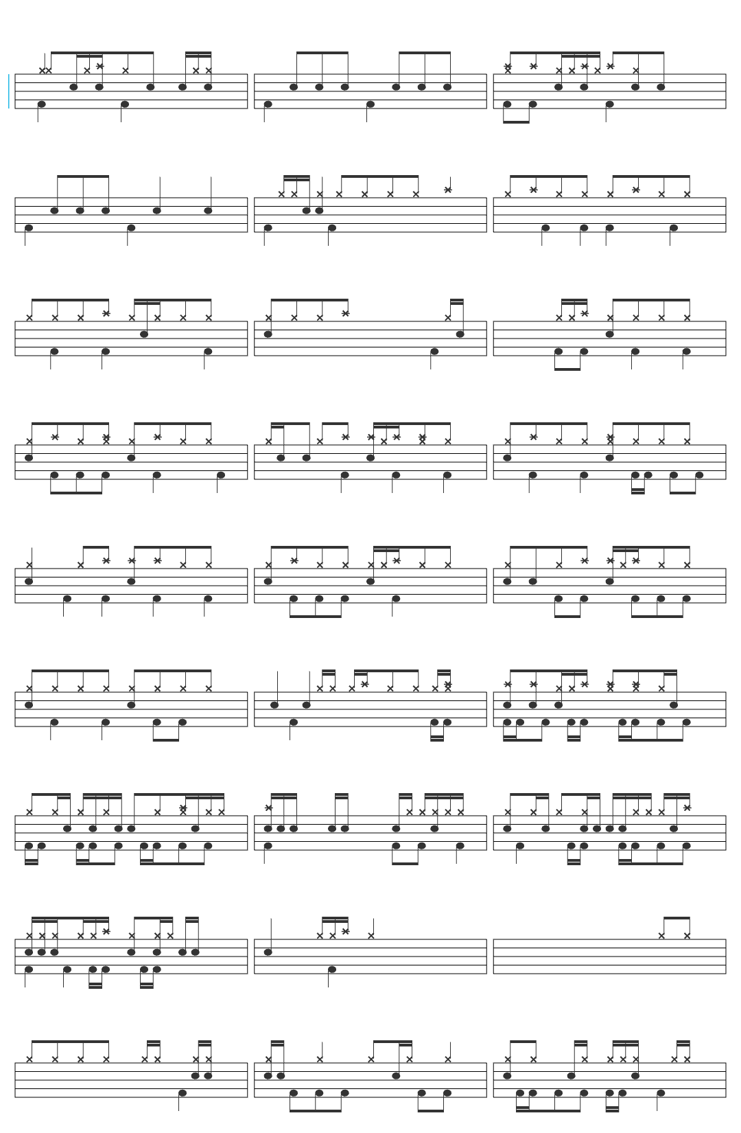 Slipknot Slipknot - (Sic) (Audio) drum sheet