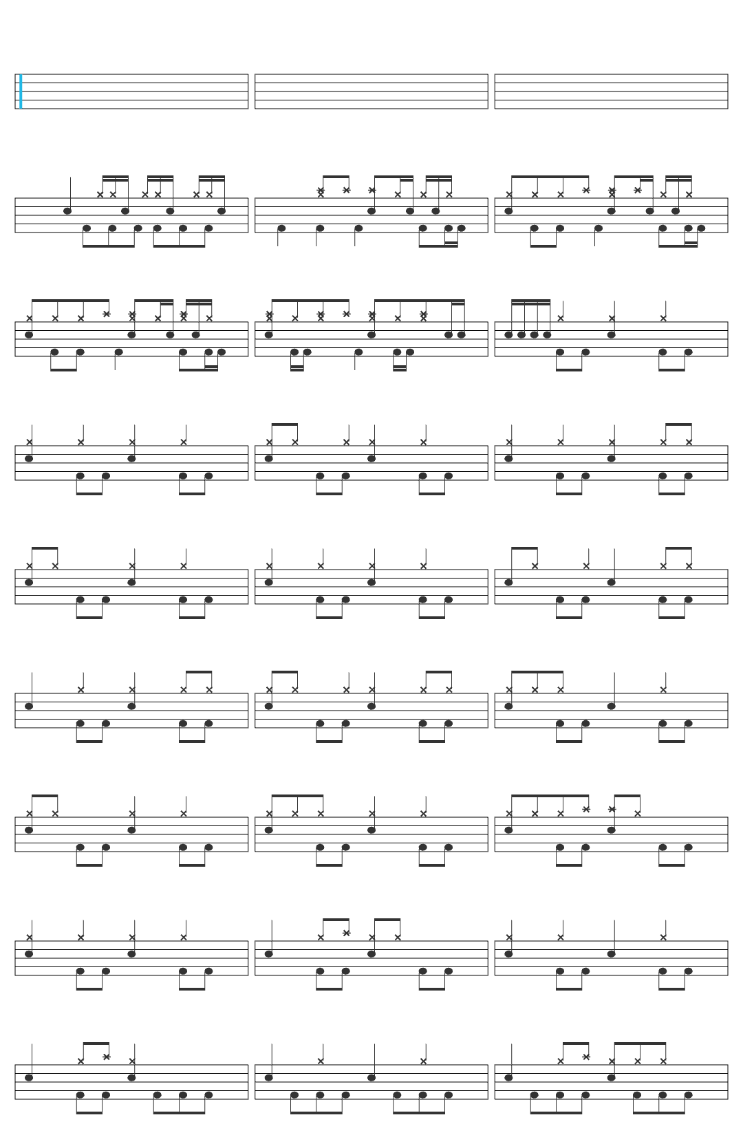 Nirvana Nirvana - Smells Like Teen Spirit (Official Music Video)-v7 drum sheet