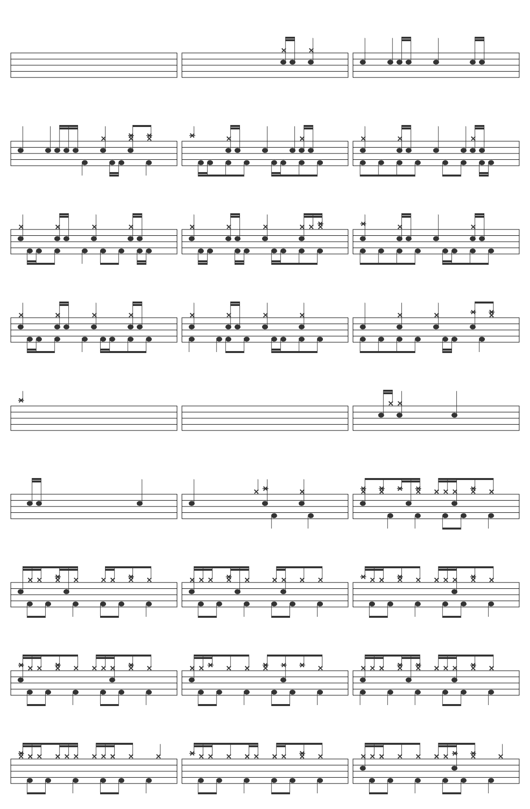 maciozo IOSYS - Marisa Stole The Precious Thing (Full / 4k) drum sheet