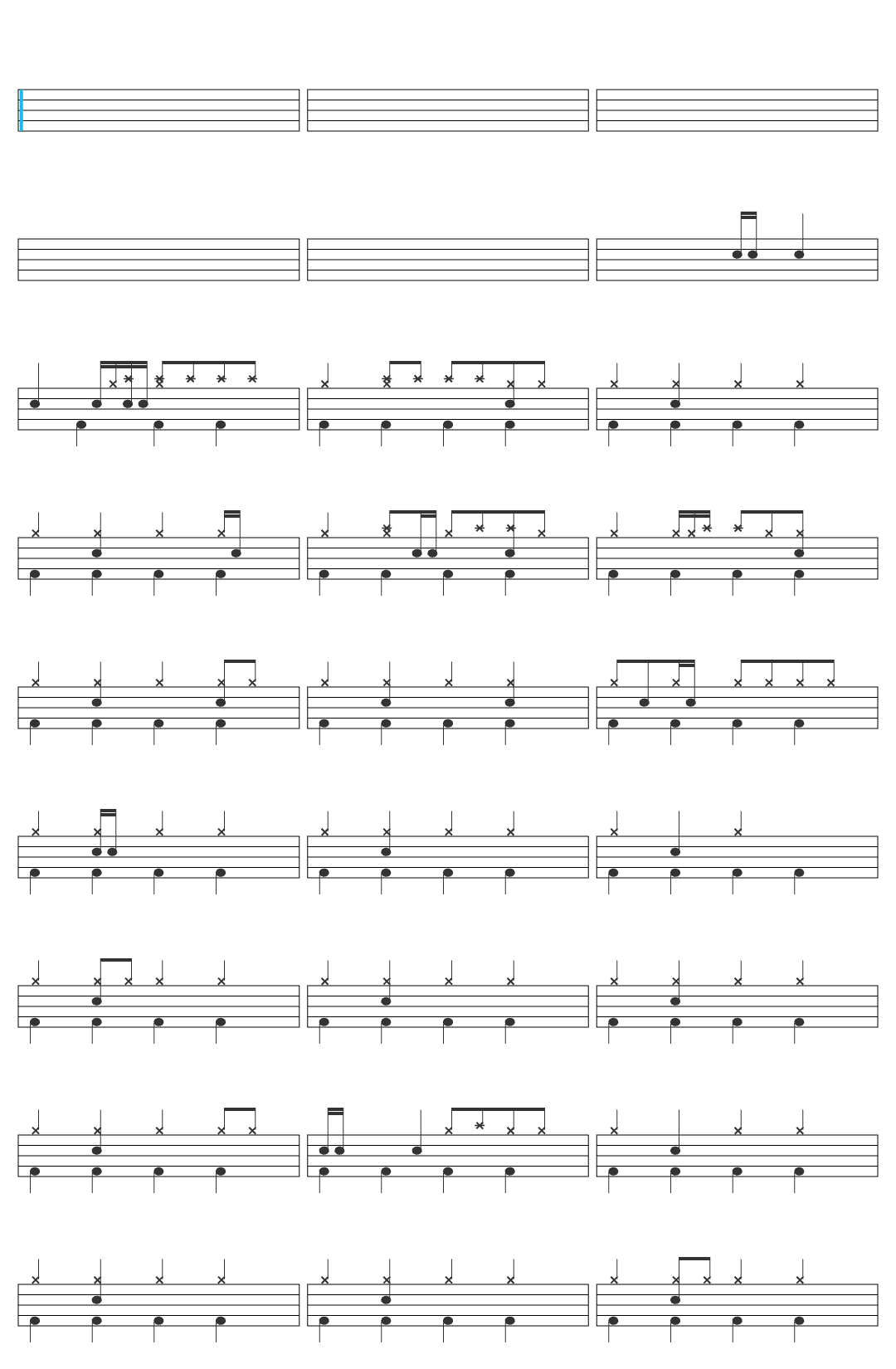 Gummy 親愛なる君へ feat. D-LITE (from BIGBANG) drum sheet