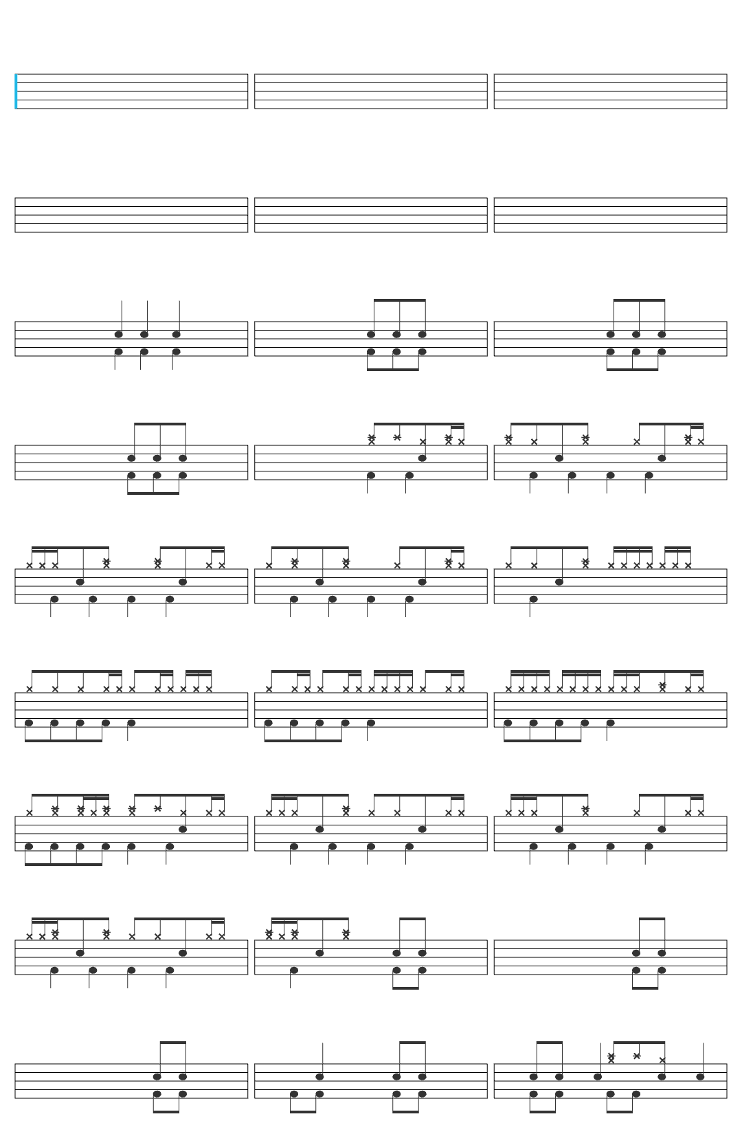Zzandiieropl Arctic Monkeys   'Fluorescent Adolescent' drum sheet