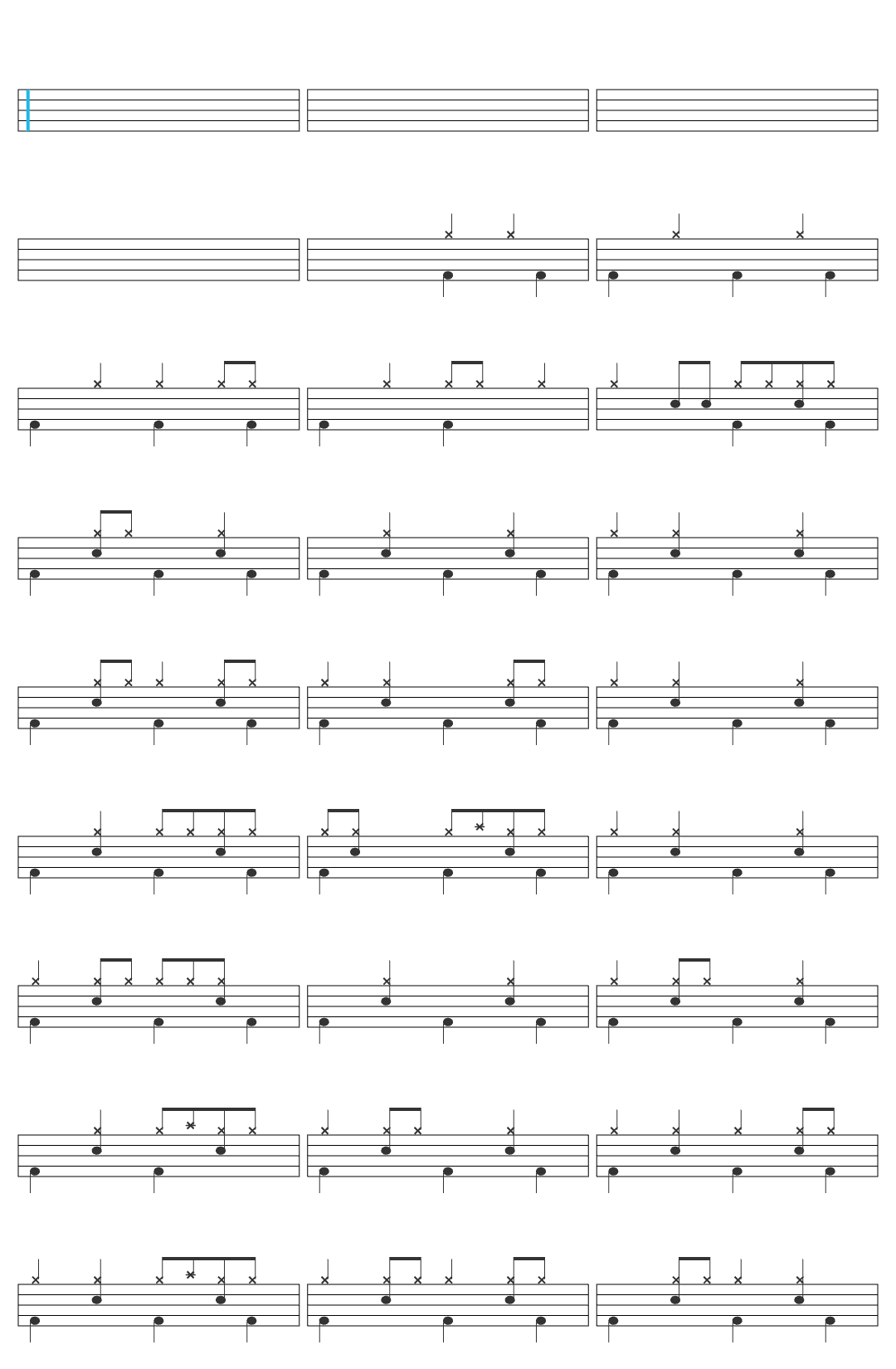 Songs Of Hope Hosanna In The Highest/We Cry Hosanna drum sheet