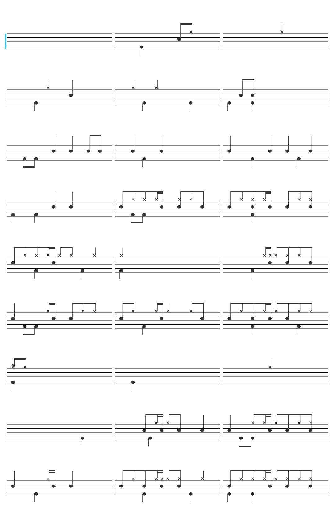 Jennie JENNIE - like JENNIE (Official Lyric Video) drum sheet