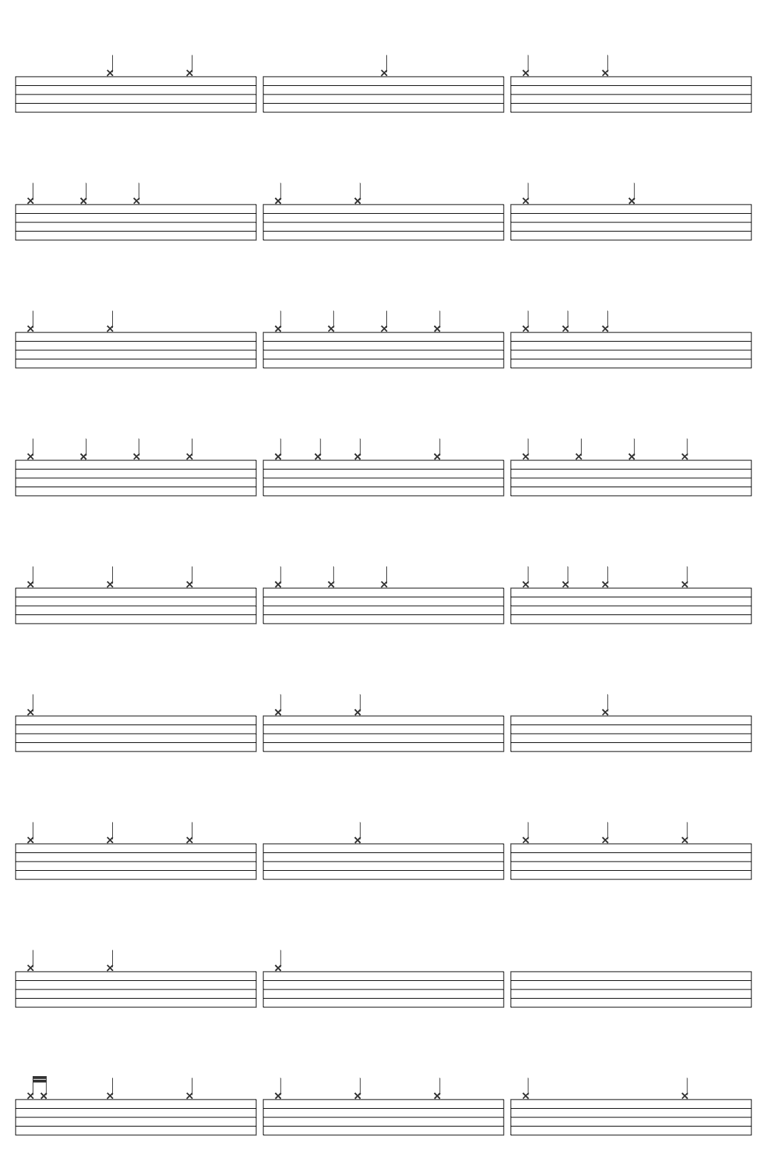 Jean Dawson Darlin' drum sheet