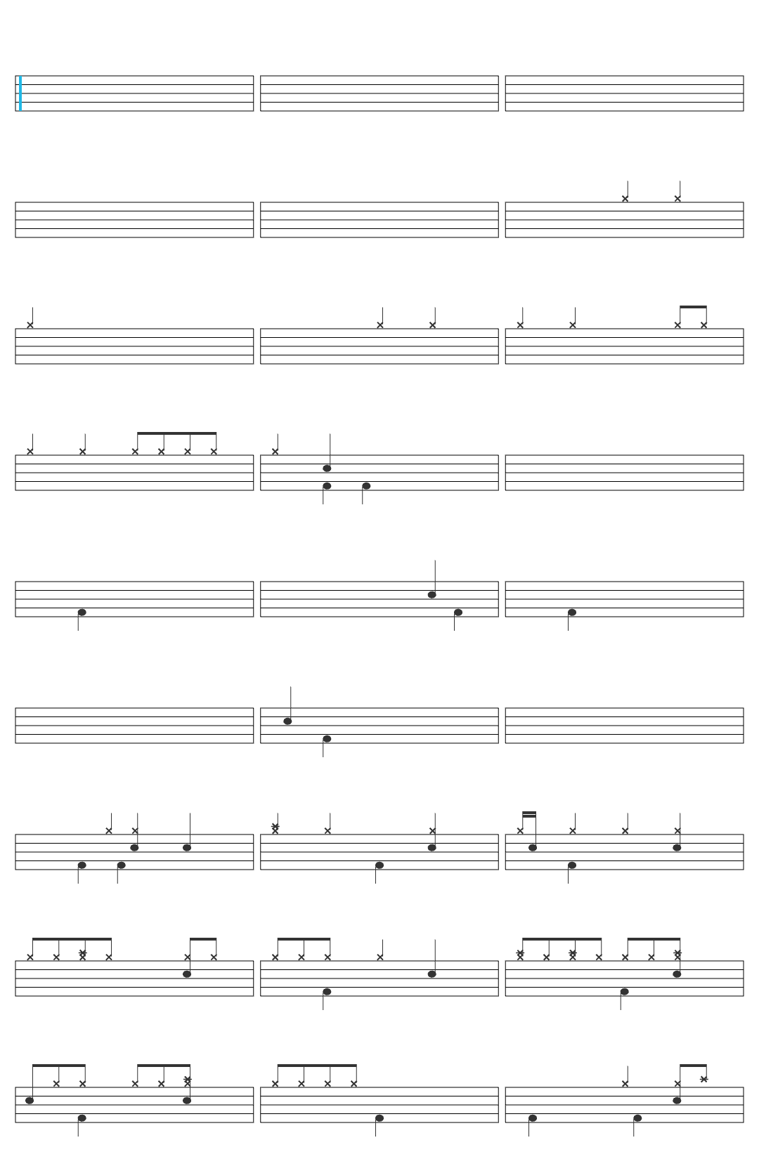The Score The Score - Fire (Audio) drum sheet