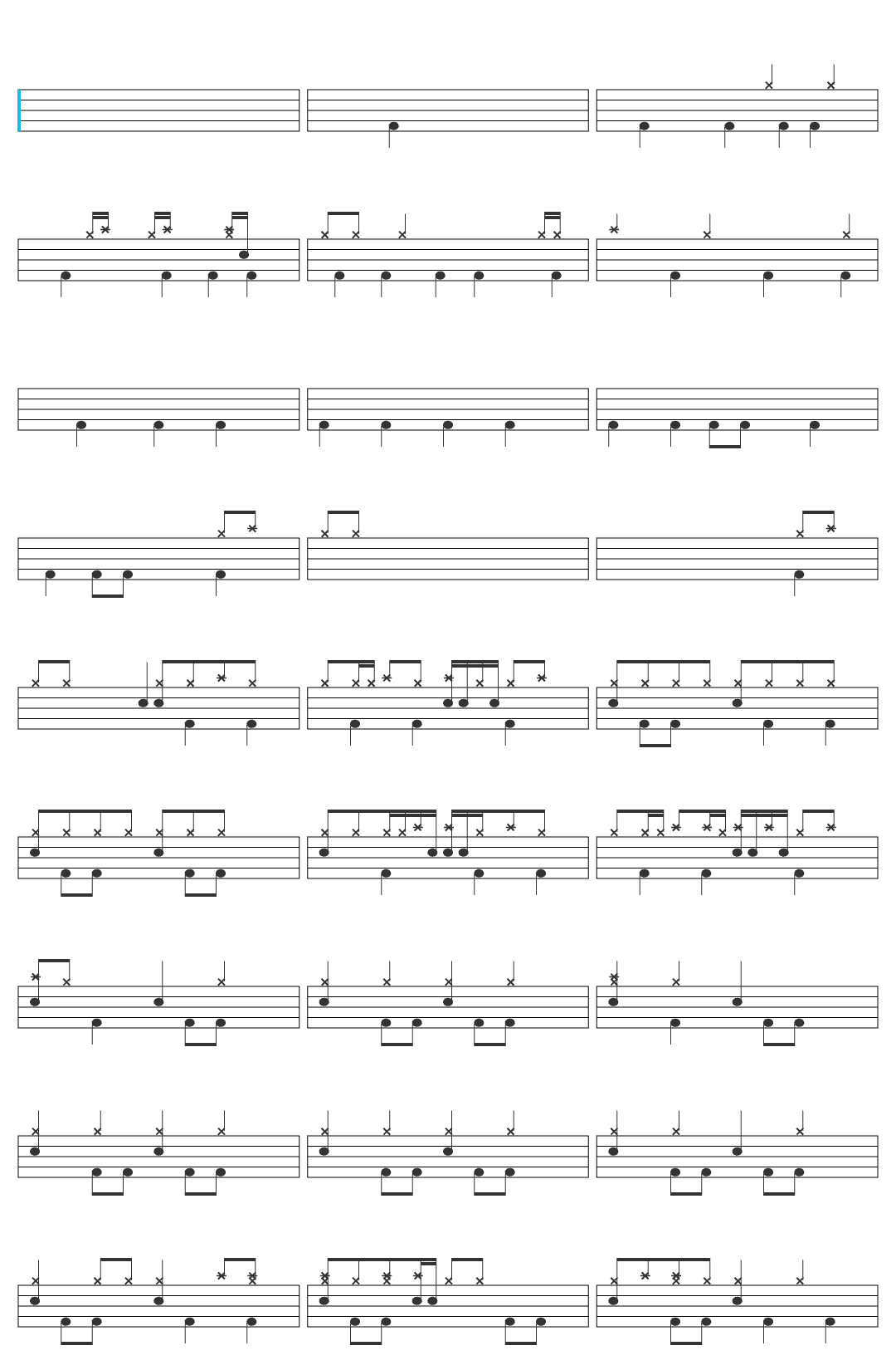 Triumph Triumph - Follow Your Heart drum sheet
