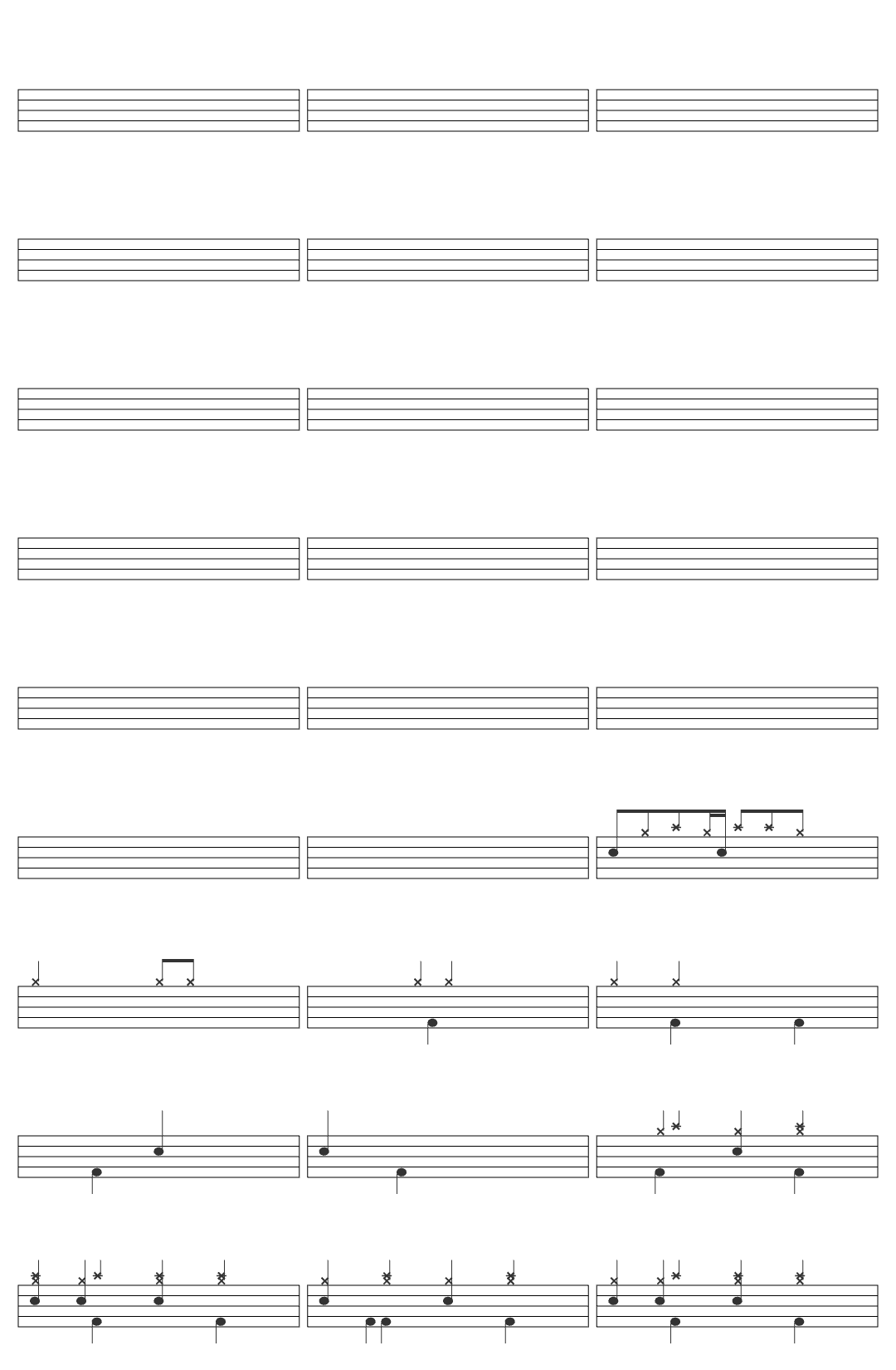 The Weeknd The Weeknd - Sacrifice drum sheet