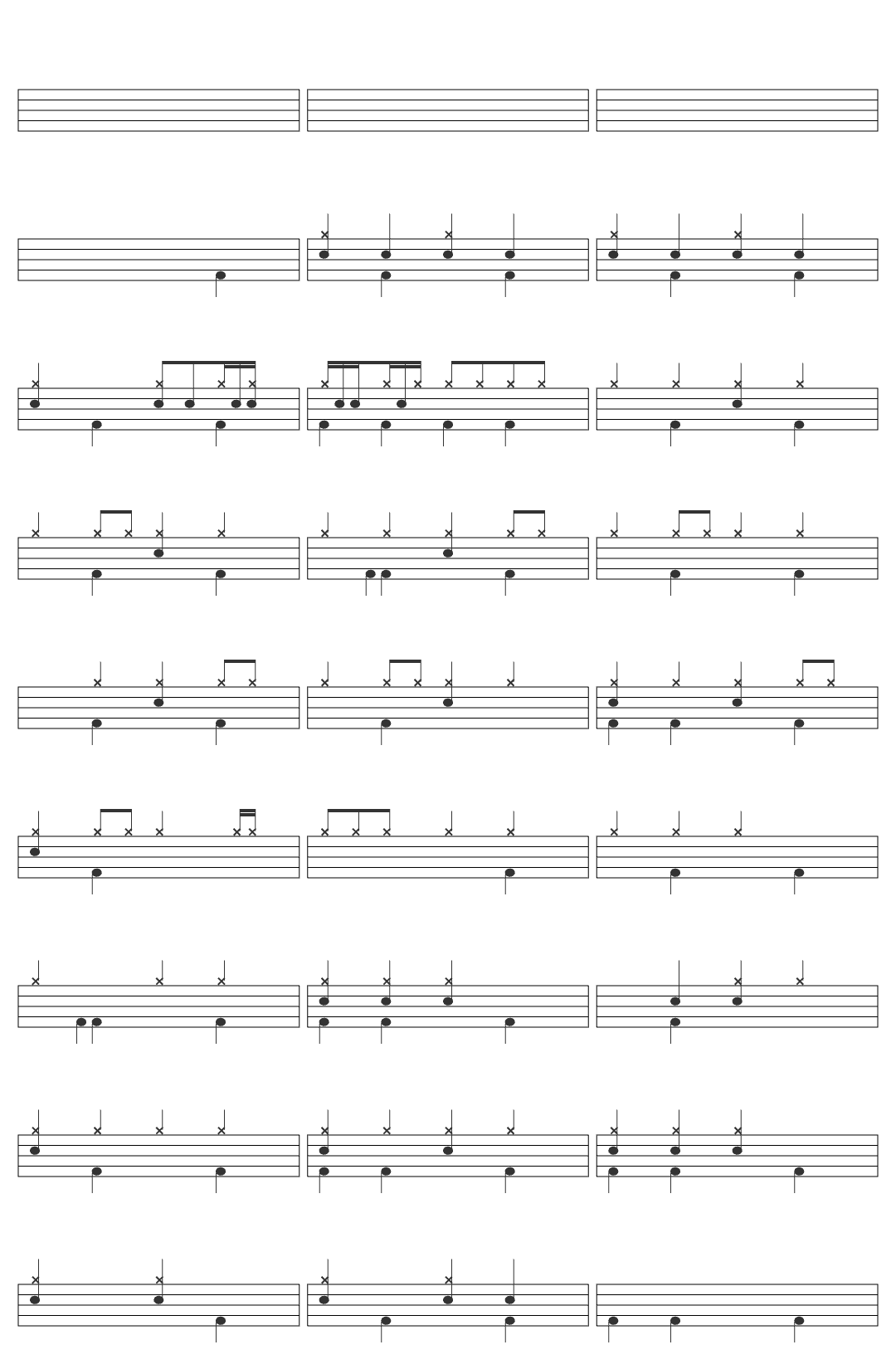 Les Rita Mitsouko Les Rita Mitsouko / Les histoires d'a. drum sheet