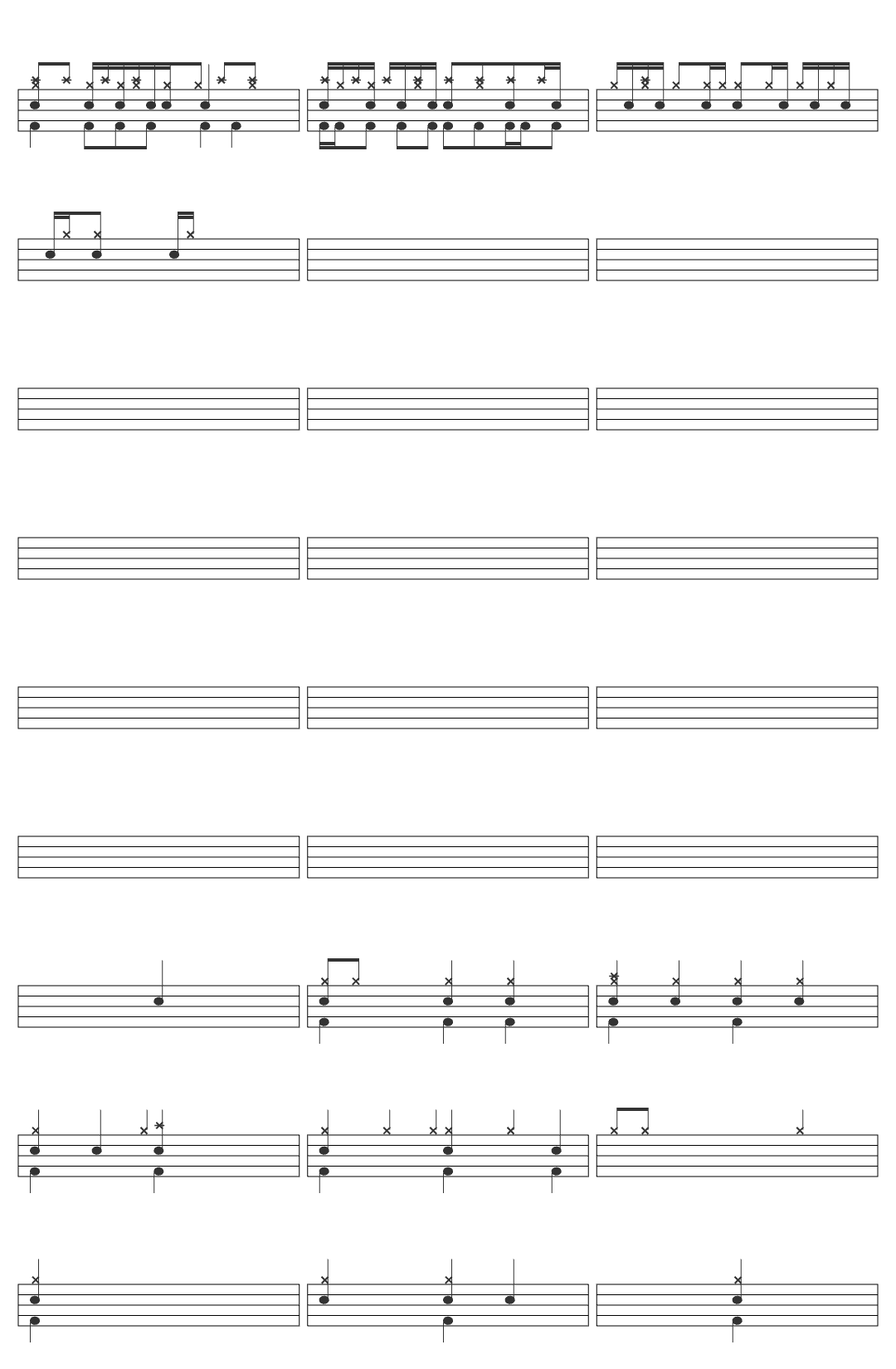 Mestre Jonas Sá, Rodrix e Guarabyra drum sheet