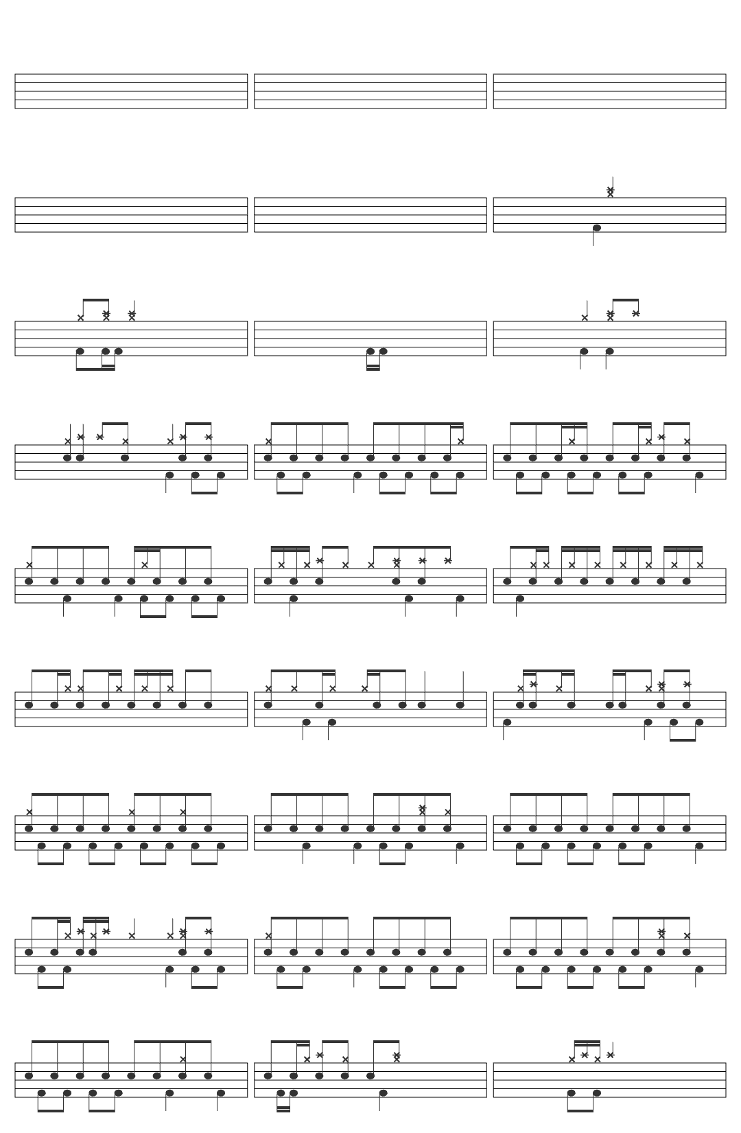 Slayer slayer - war ensemble drum sheet