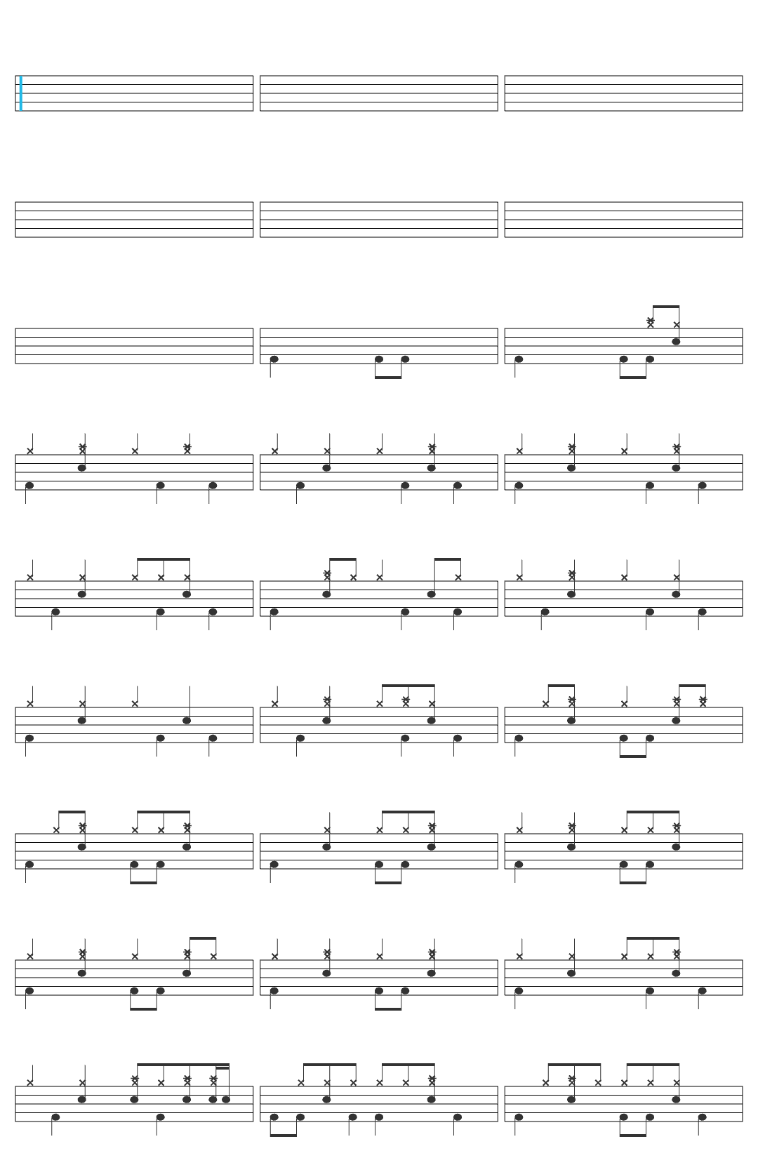 Broadside How To Love, How To Lie drum sheet