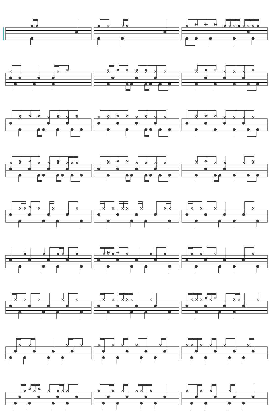 Siinamota 椎名もた(siinamota) - Young Girl A / 少女A drum sheet