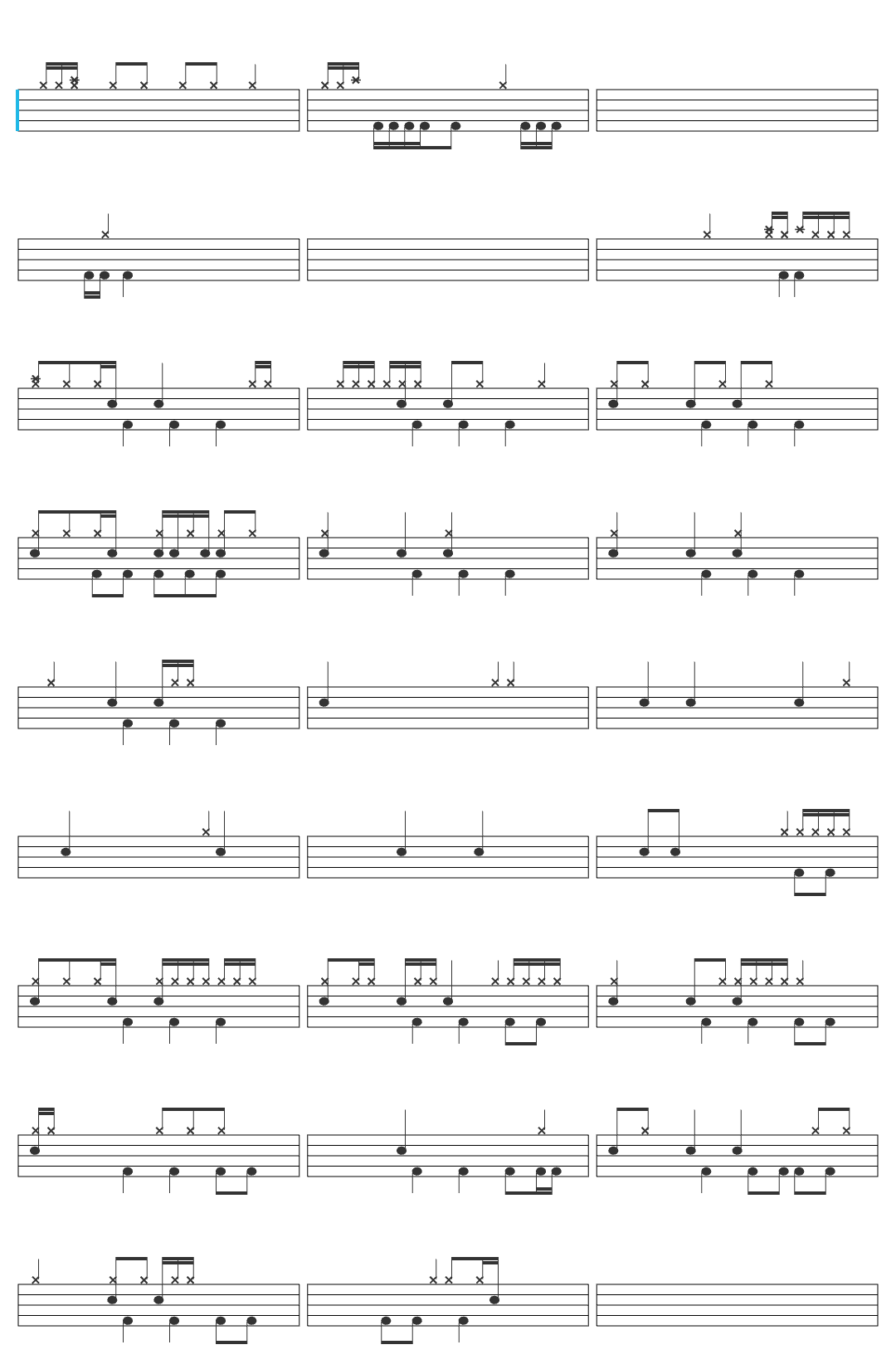 Our Last Night Your Idol (KPop Demon Hunters) drum sheet