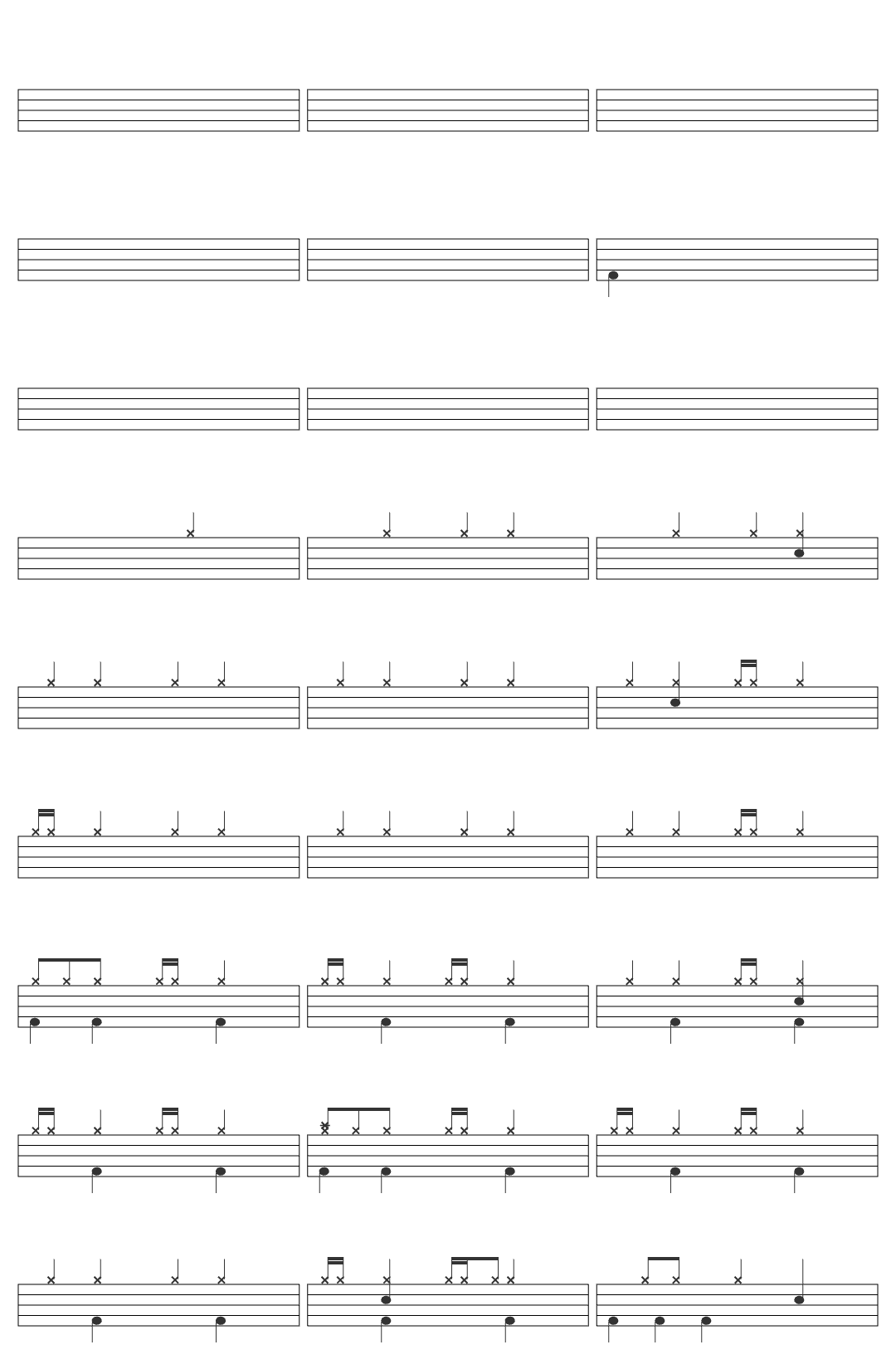 Tulus TULUS - Tujuh Belas drum sheet