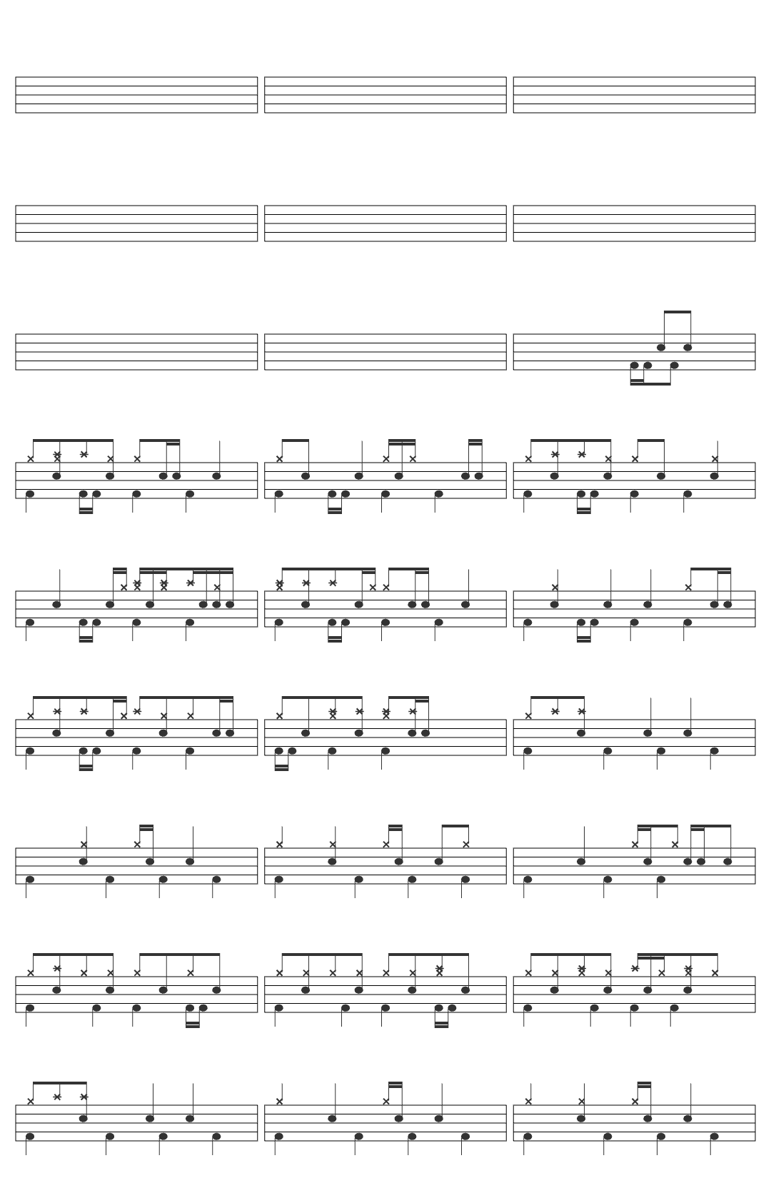 otetsu Official 【official】迷的サイバネティックス／otetsu feat.巡音ルカ drum sheet