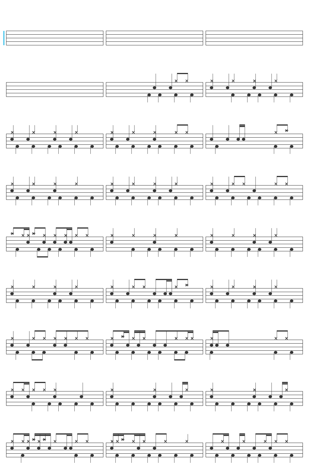 The8BitDrummer Ruder Buster From DELTARUNE Ch 3+4 On Drums! drum sheet