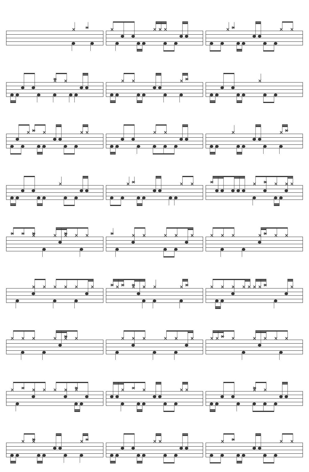 A Tribe Called Quest Find a Way drum sheet