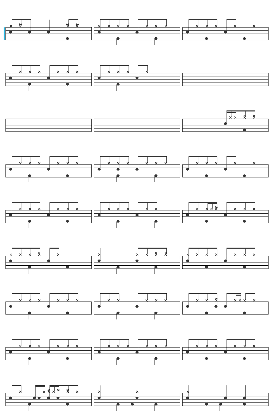 [unknown] Bruno Mars - Show Me [Official Audio] drum sheet