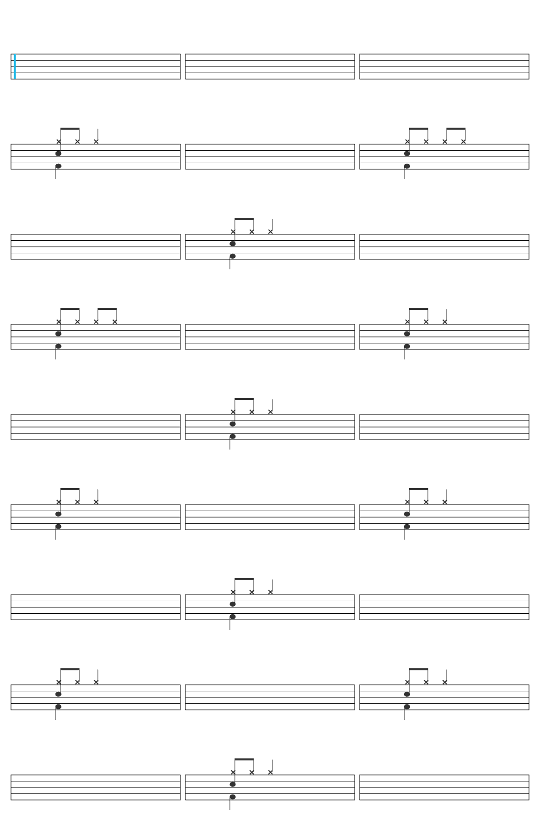 christmas feliz navidad drum sheet