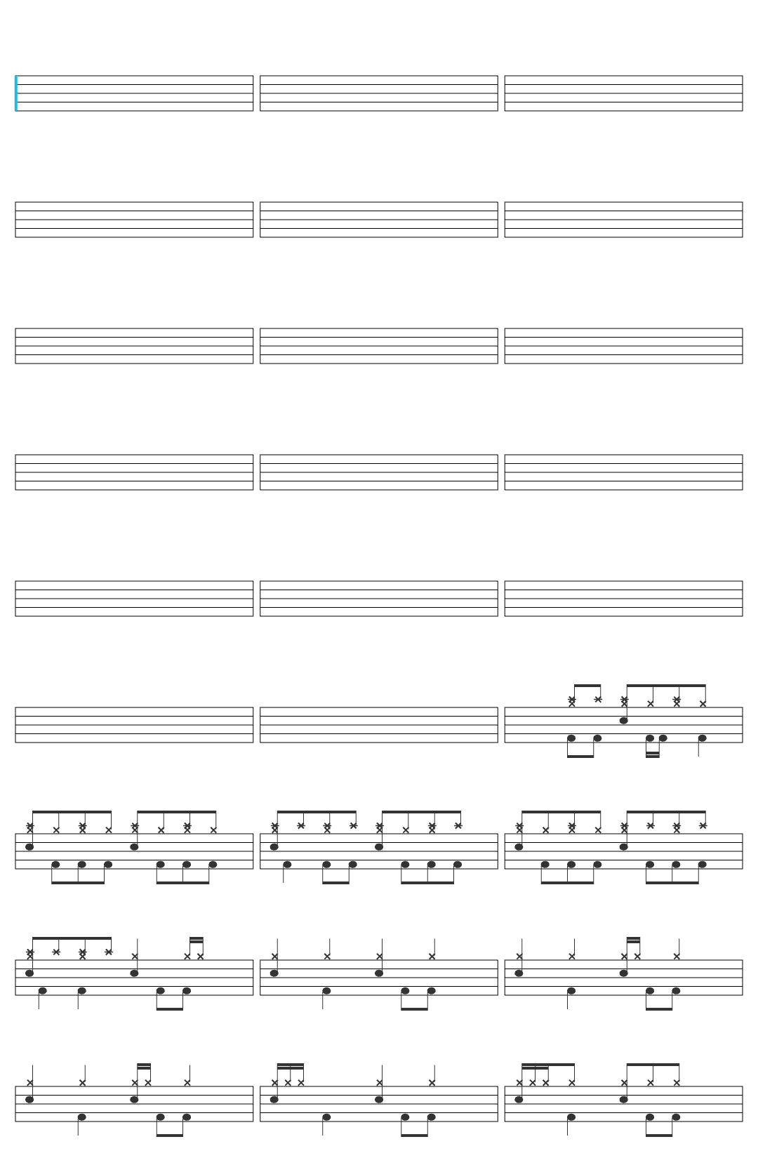 System of a Down System of a Down - Lonely Day drum sheet