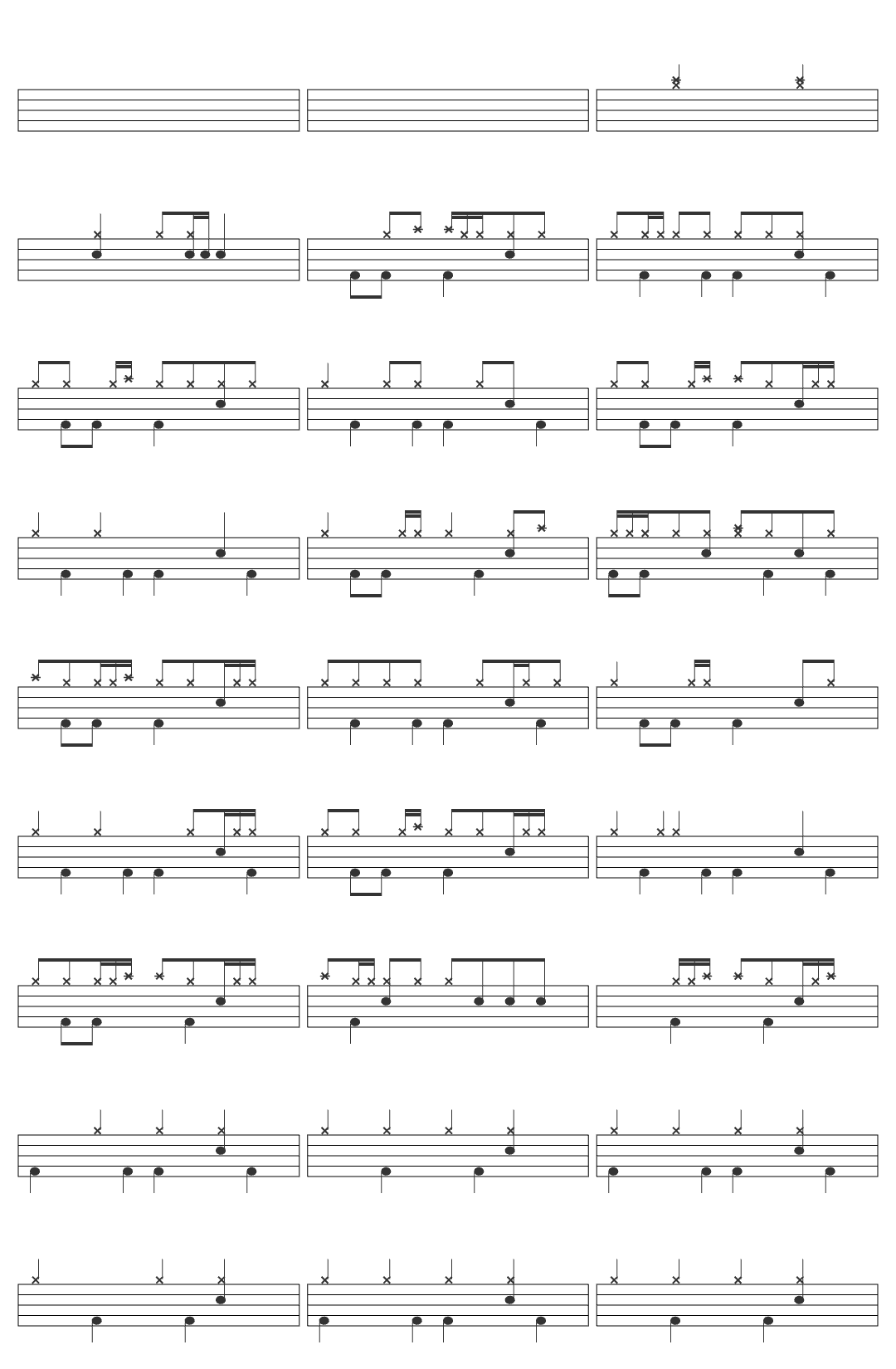 Seether Seether - Careless Whisper (Official Audio) drum sheet