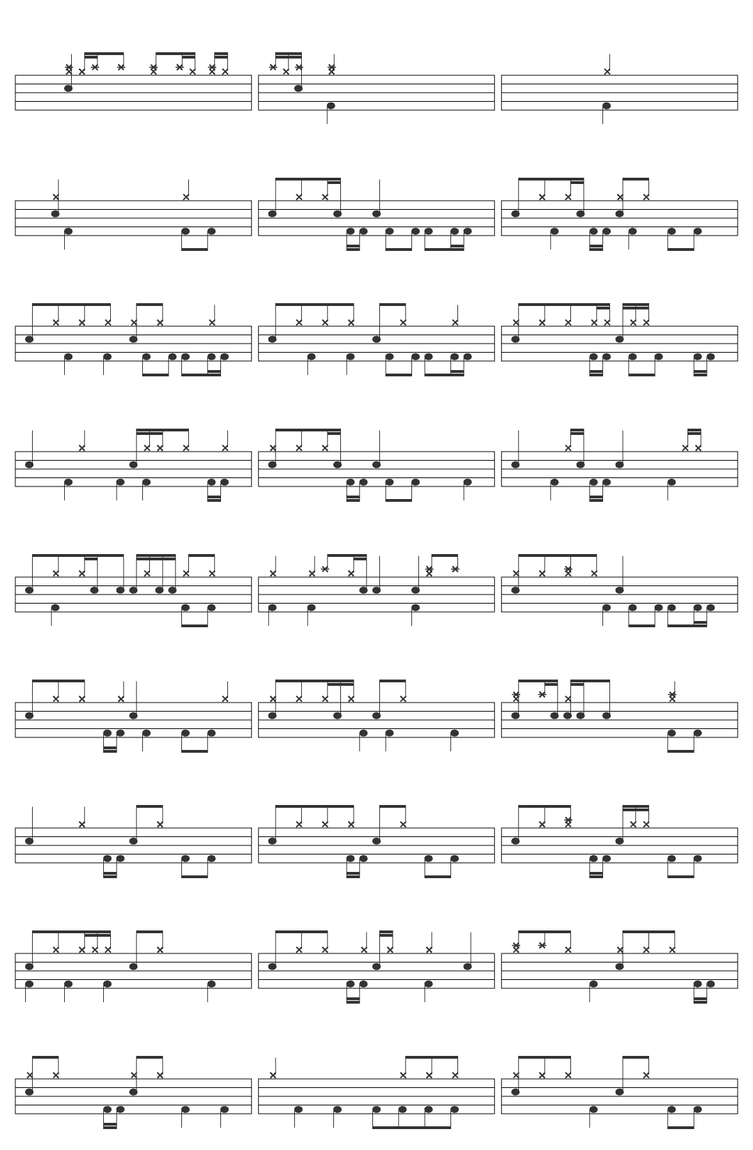 AmeN BREAK The Winstons - Amen Brother drum sheet