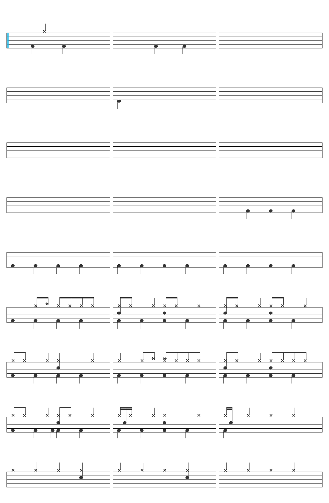 Sndx Josuke's Theme - Epic Version drum sheet