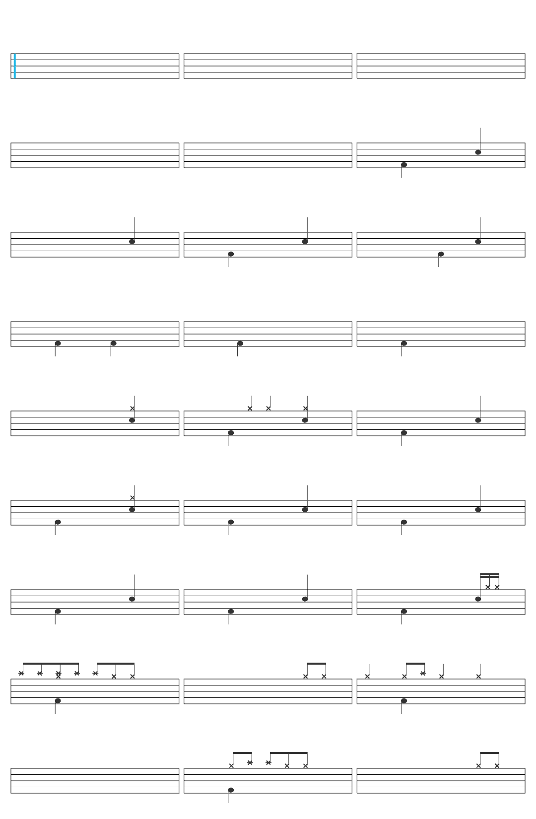 Aaron Williams Abide - Radio Version drum sheet