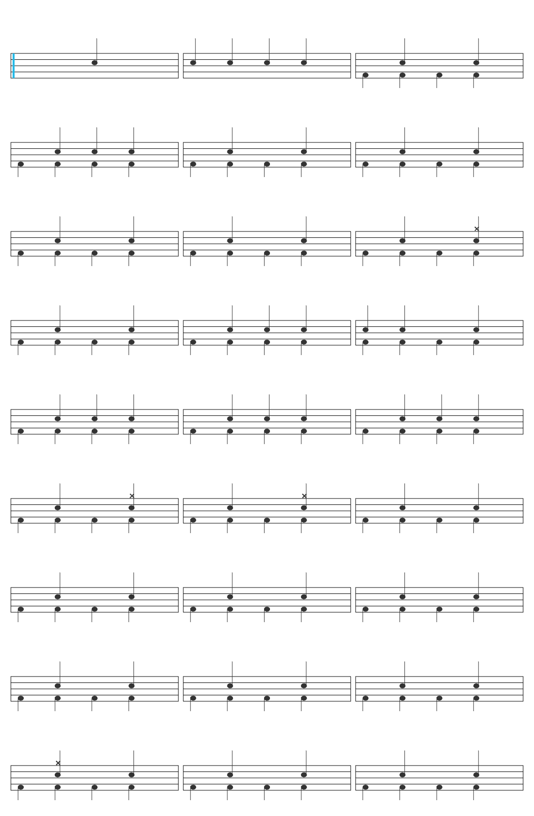 CHVRCHES Do I Wanna Know (Arctic Monkeys Cover) drum sheet