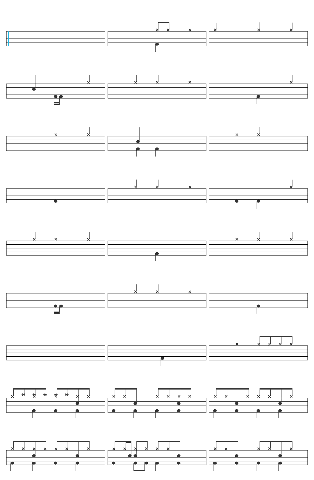 Angels Airwaves Angels & Airwaves - The Adventure drum sheet