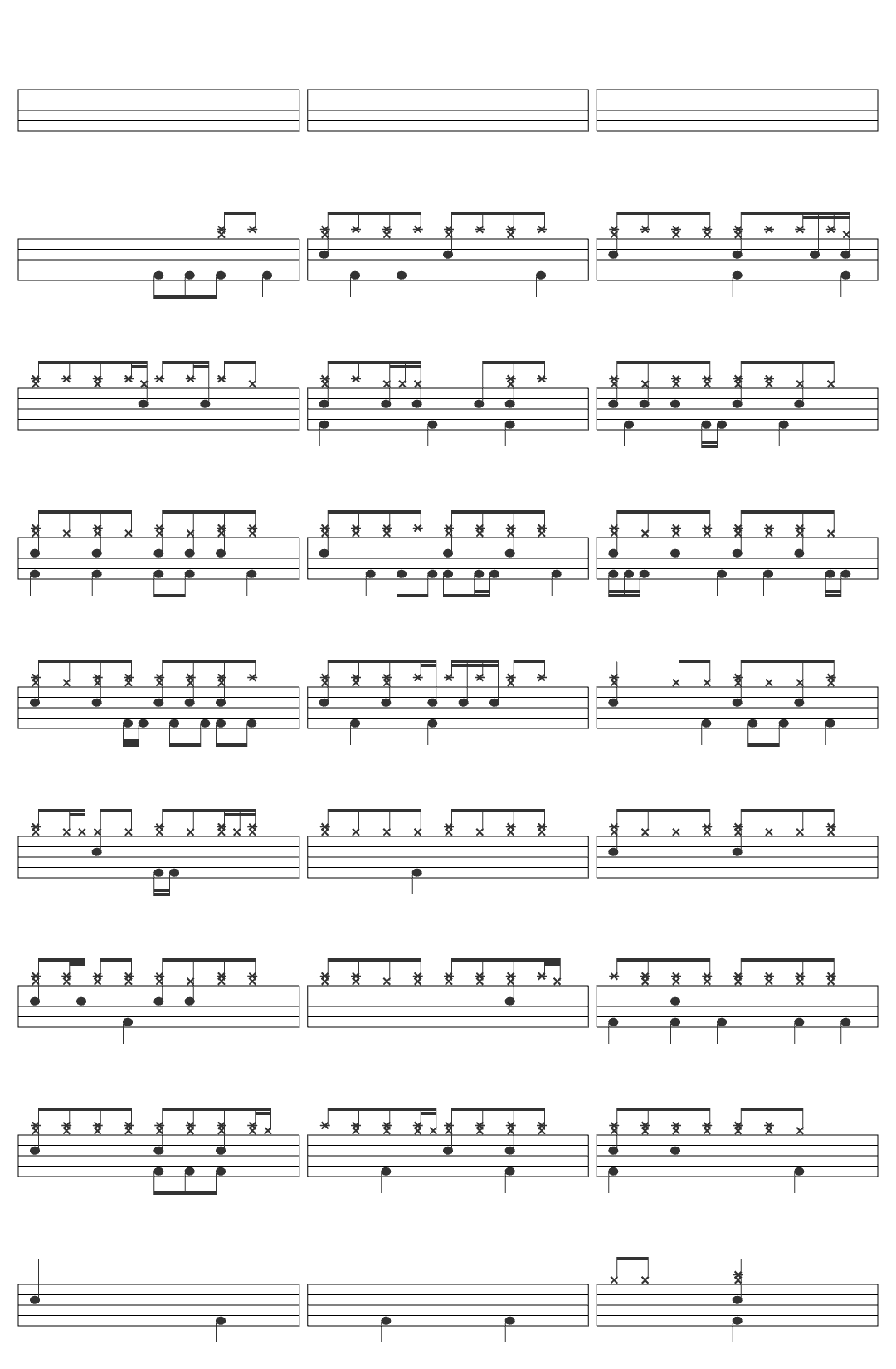 REY1LAGARTO Janis Joplin   Piece Of My Heart-v2 drum sheet