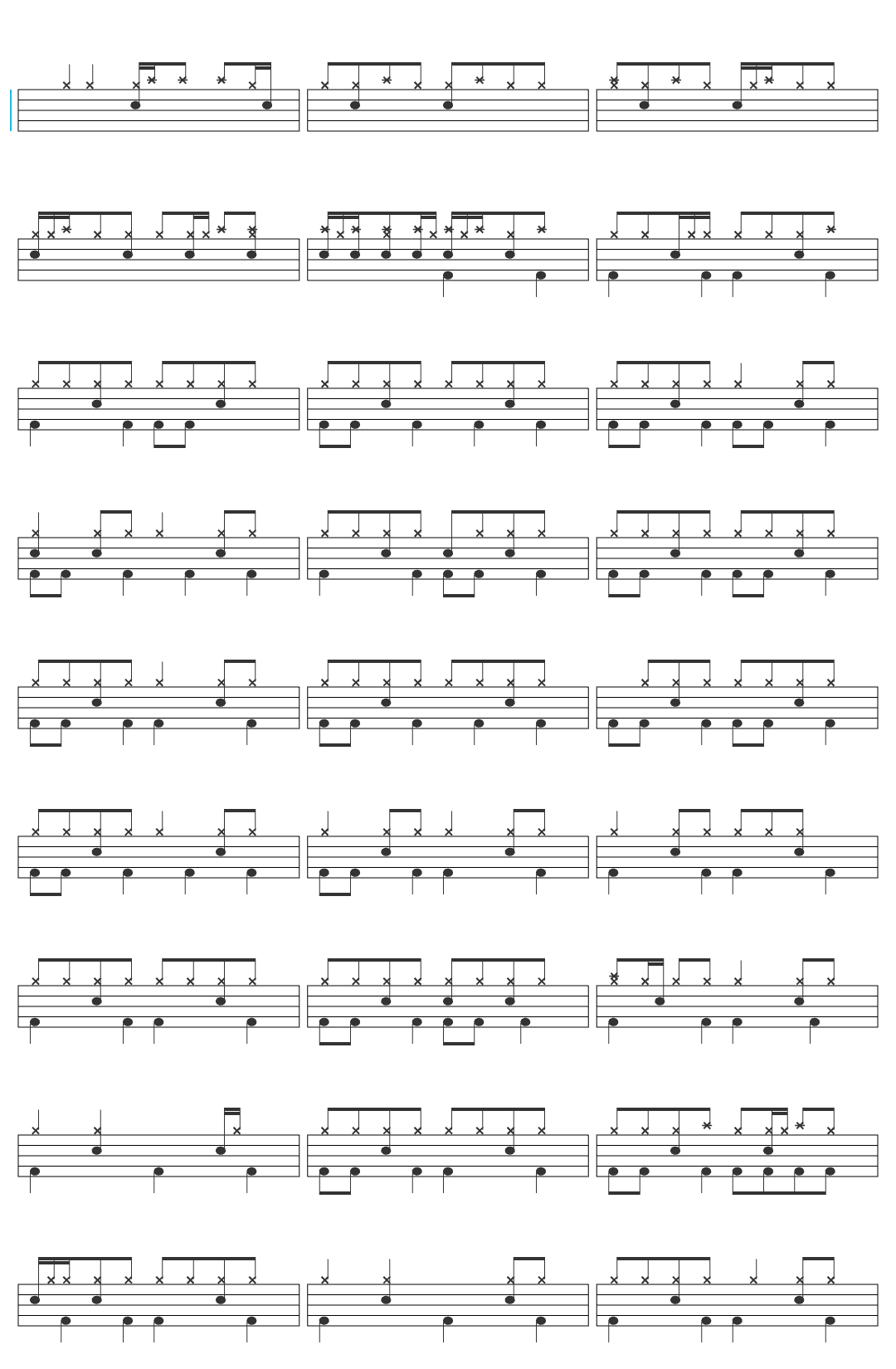 Led Zeppelin Led Zeppelin - Rock and Roll (Official Audio) drum sheet