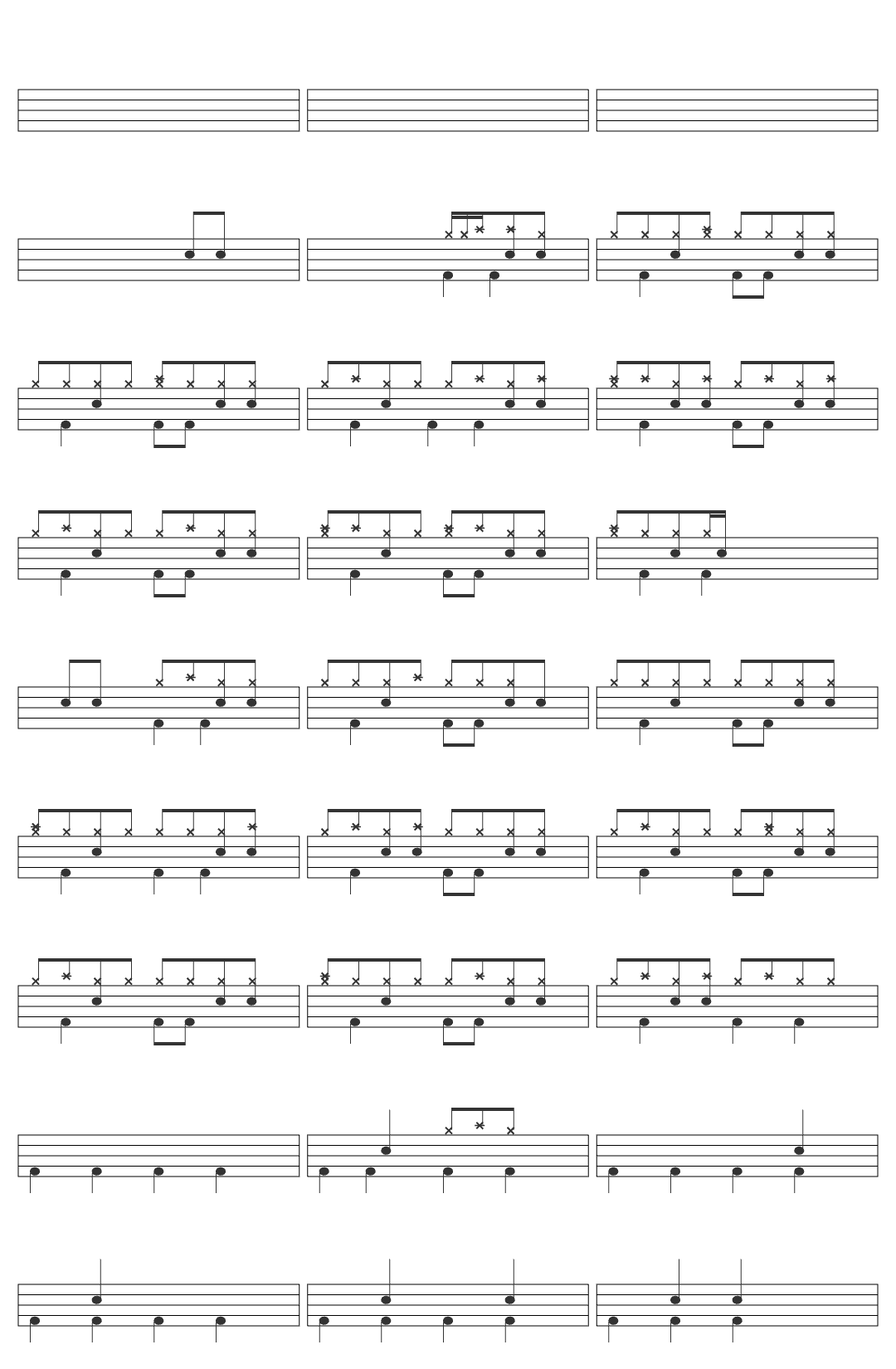 Brenda Lee Rockin' Around the Christmas Tree drum sheet