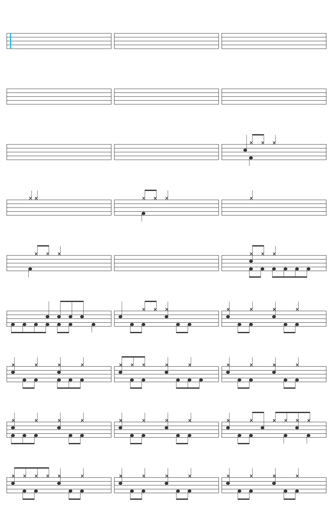 Guns N Roses Guns N' Roses - Sweet Child O' Mine (Official Music Video) drum sheet