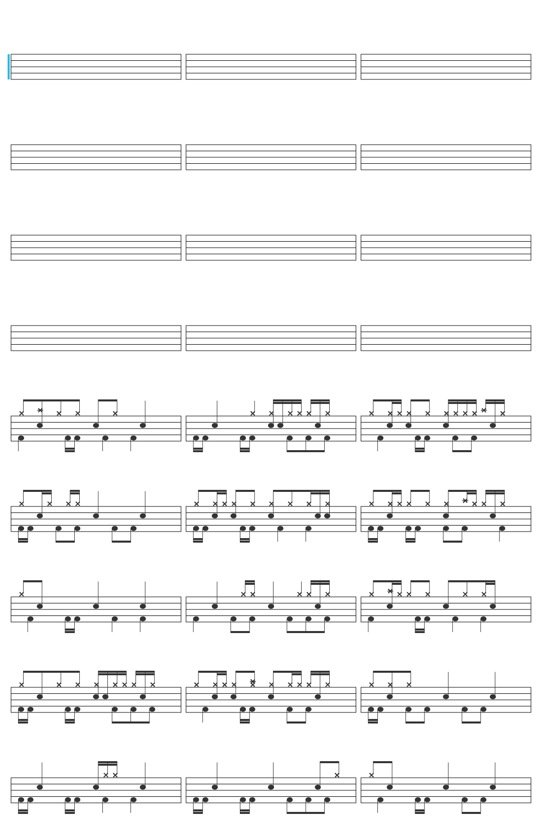 Swave despertador (clipe oficial) drum sheet