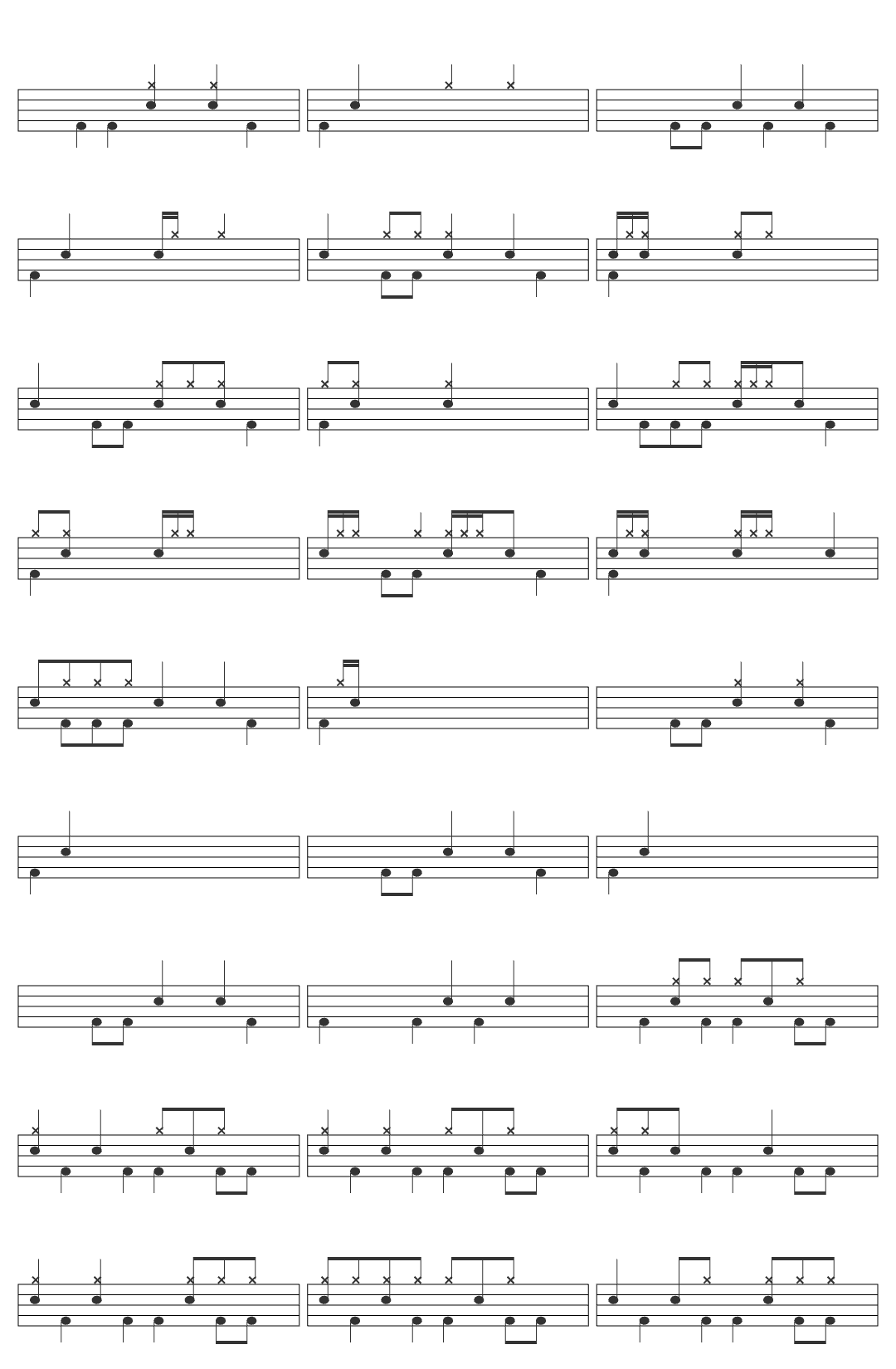 Reuben Morgan For All You've Done drum sheet