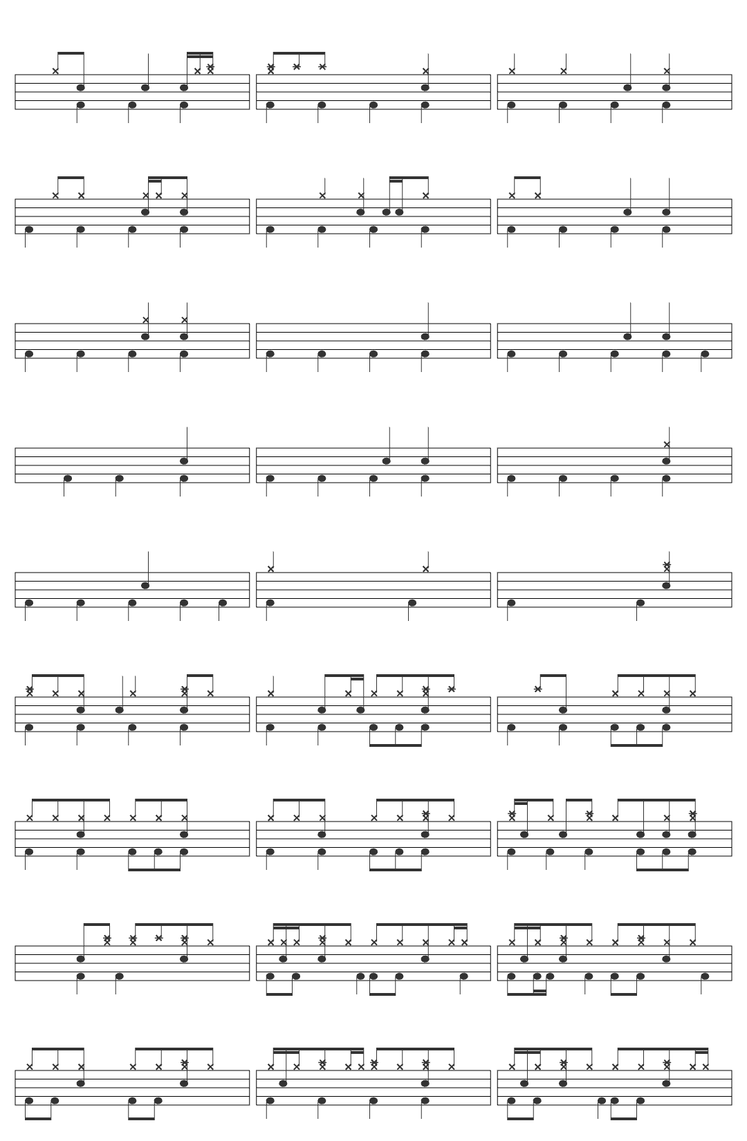 Amalee Ray Of Light (from  drum sheet