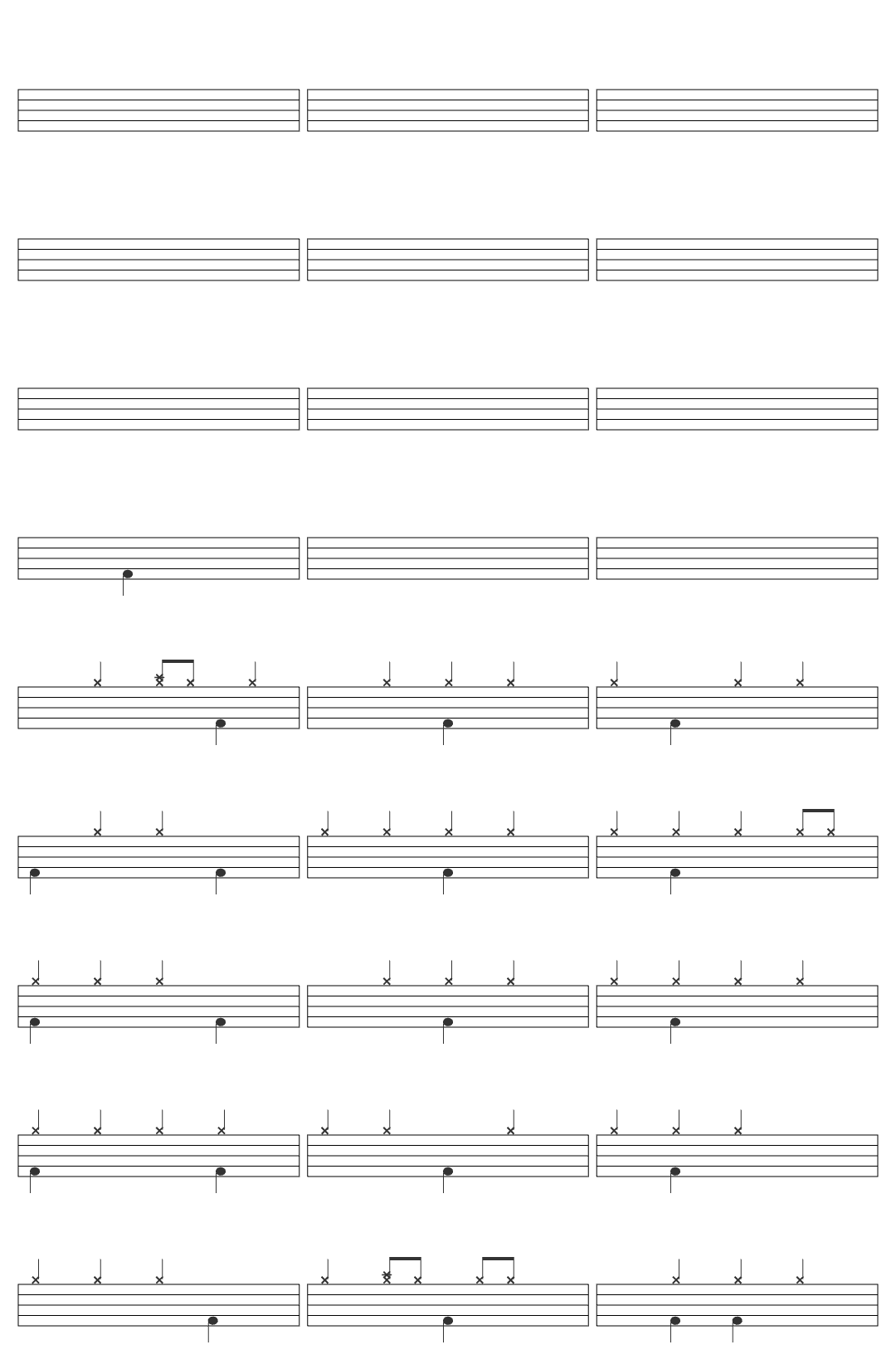 Seal Kiss from a Rose - Live drum sheet