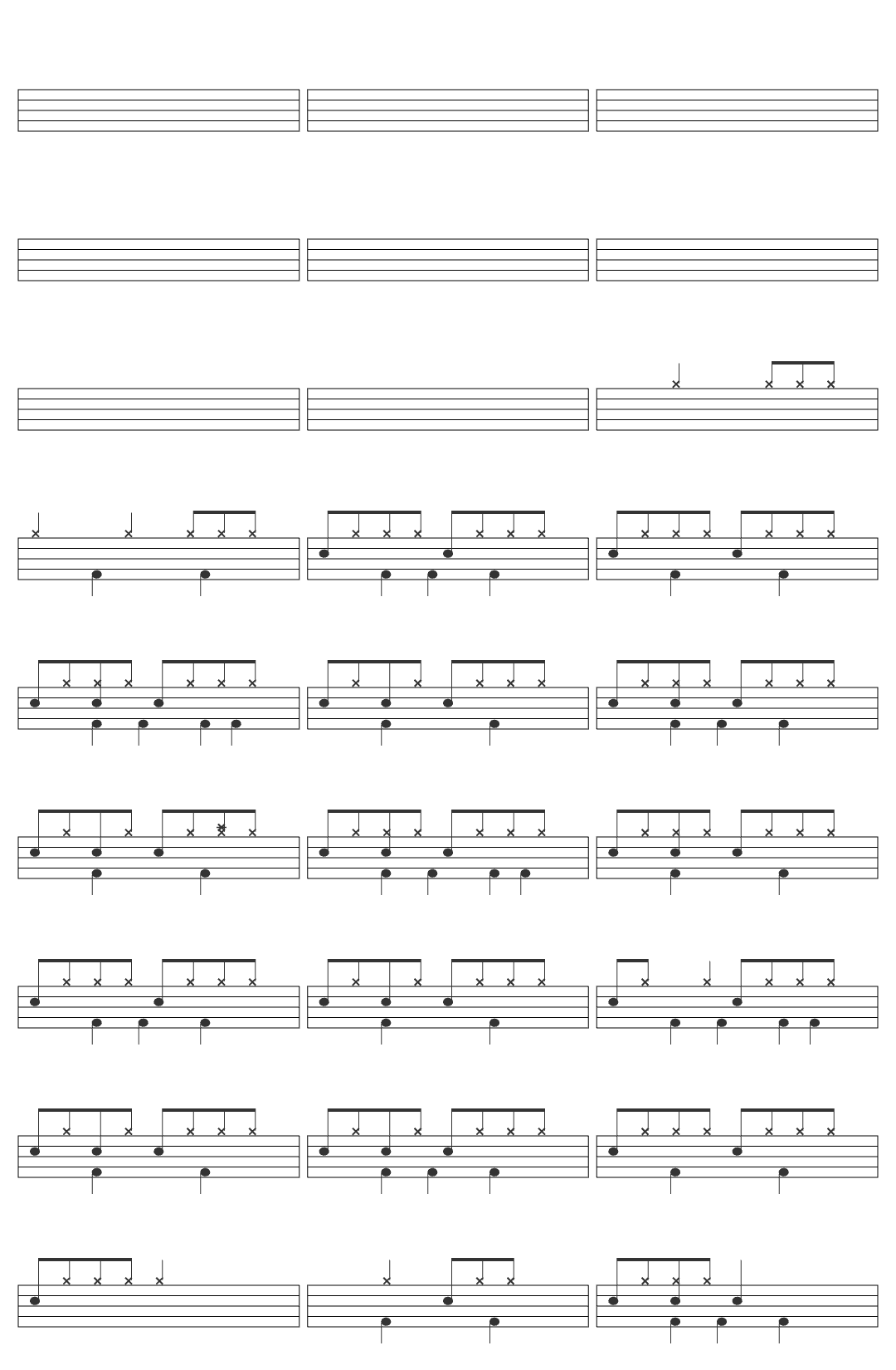 The Streets The Streets - It's Too Late (Official Audio) drum sheet