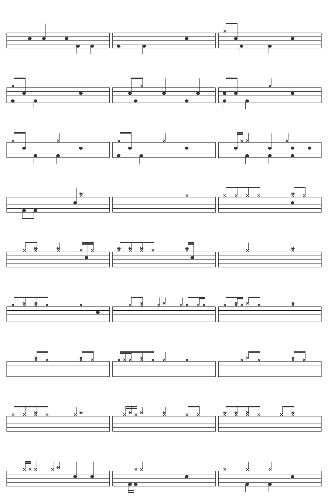 Tiziano Ferro Solo una Palabra drum sheet