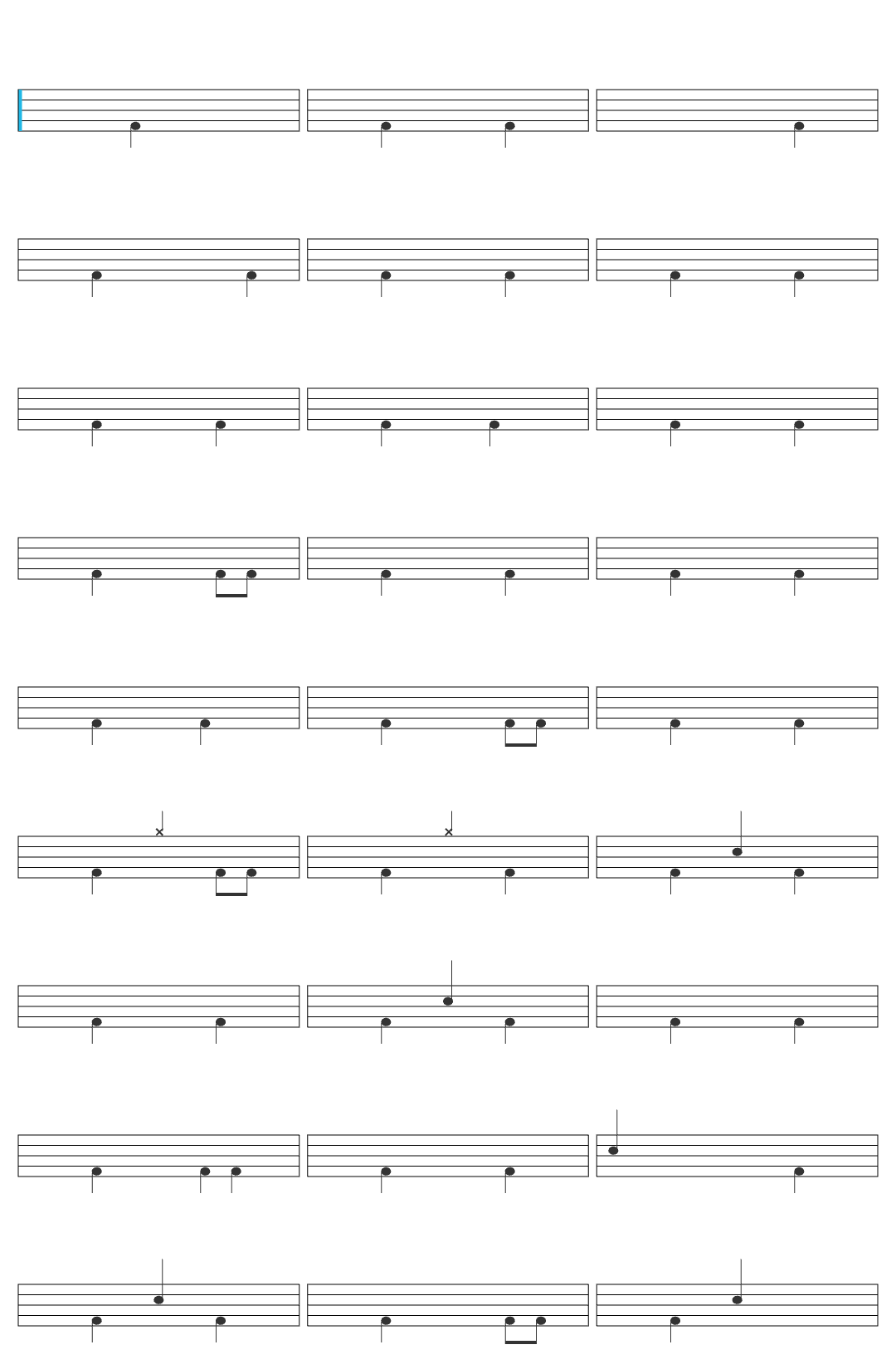 U2 U2 - With Or Without You (Official Music Video) drum sheet