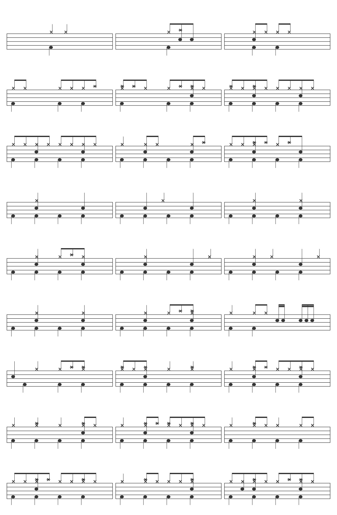 Wolter Kroes Viva Hollandia drum sheet