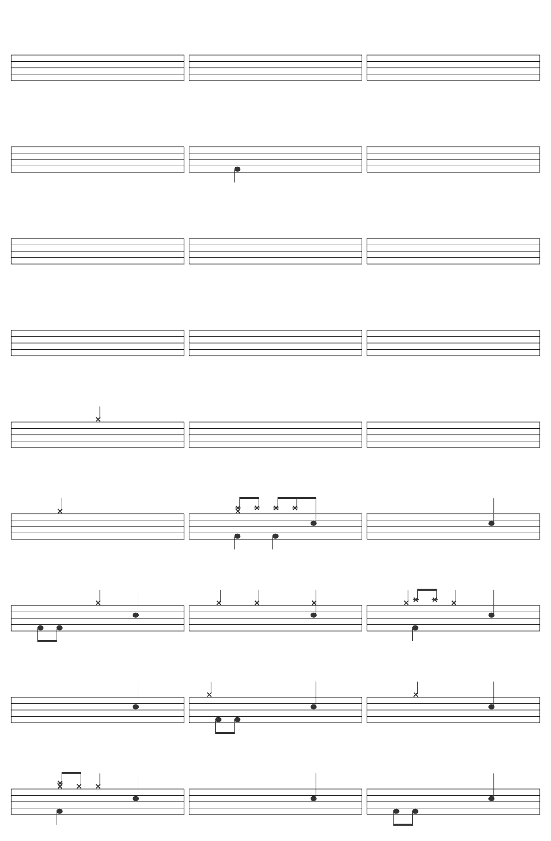 BarNoneRecords The Front Bottoms - Twin Size Mattress (Official) drum sheet