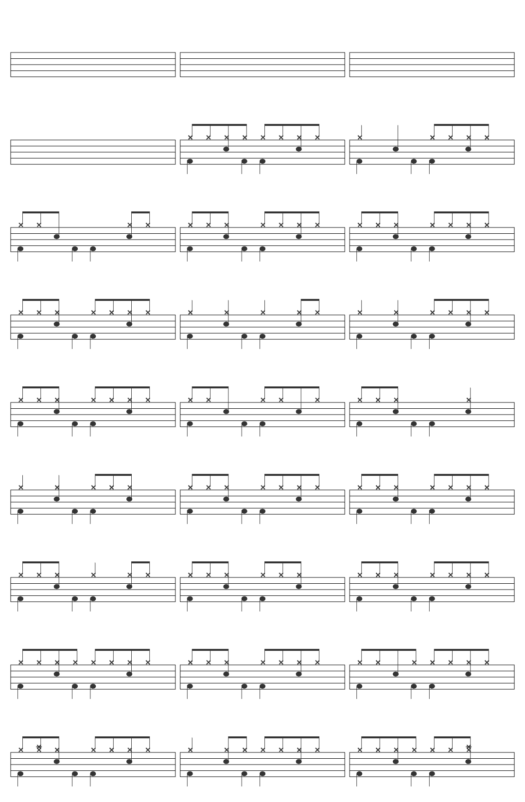 One Direction One Direction - Fireproof (Audio) drum sheet