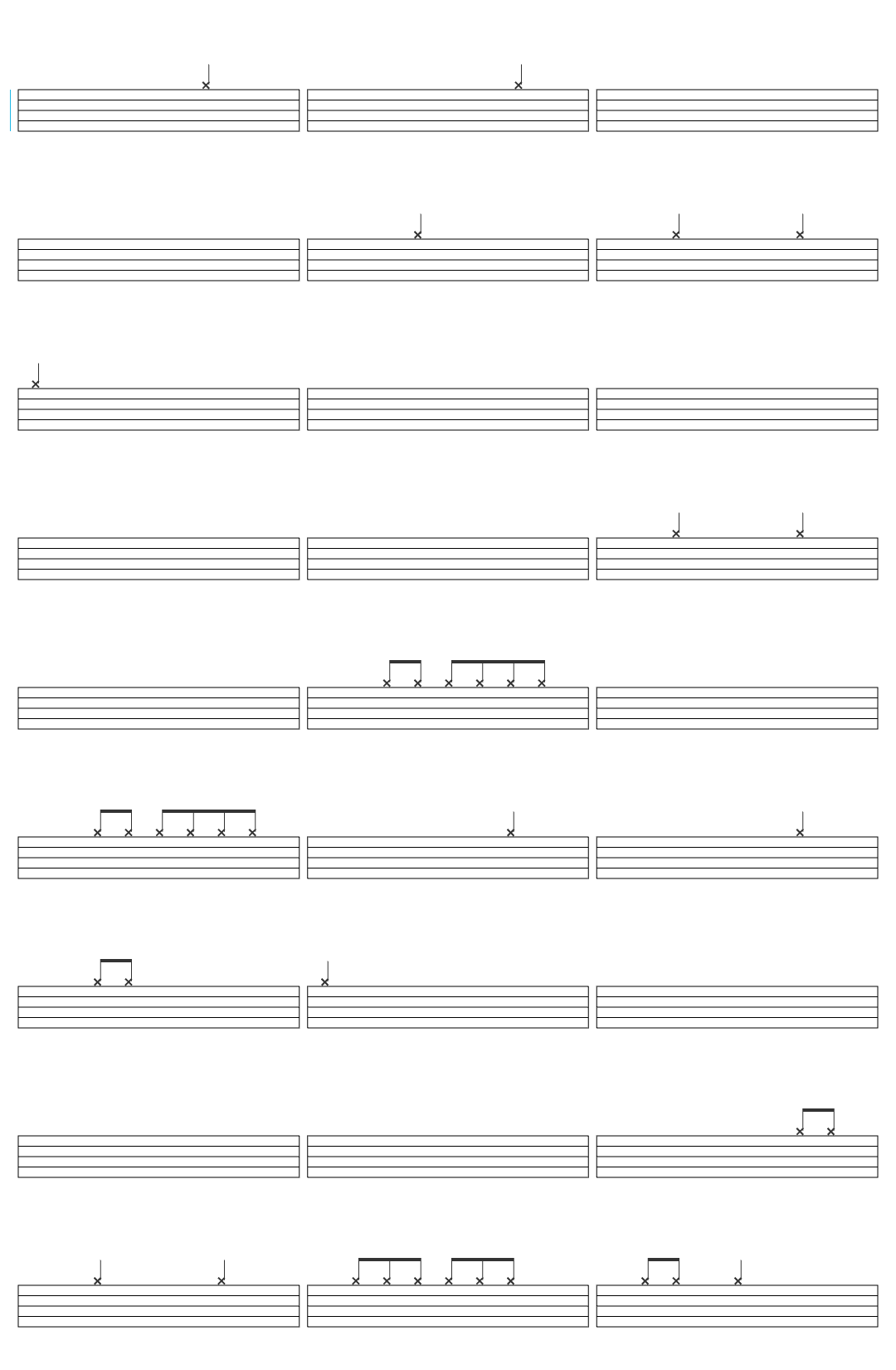 Room1357 Lajalu Muskan le Priyeshi drum sheet